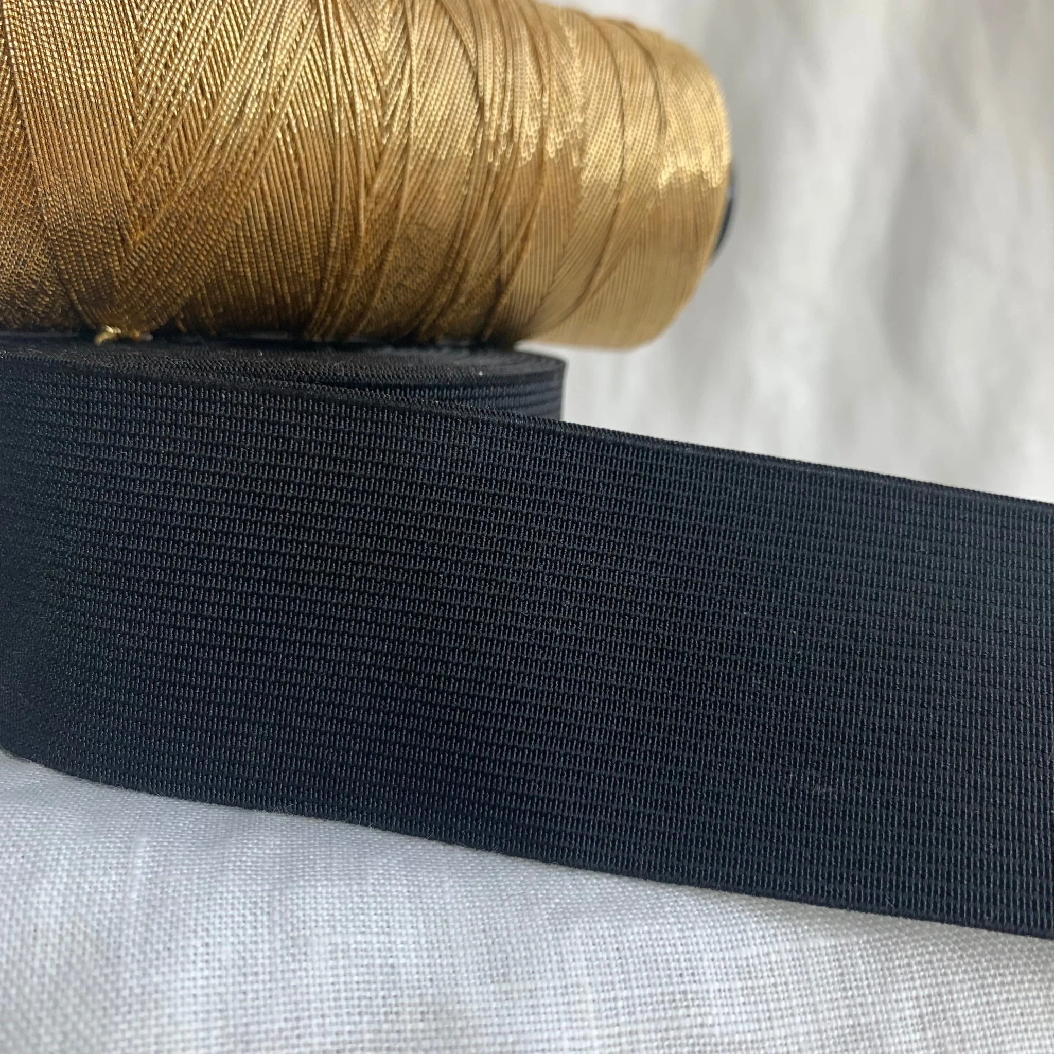 Élastique plat noir 3,5 cm - au mètre - Image 4