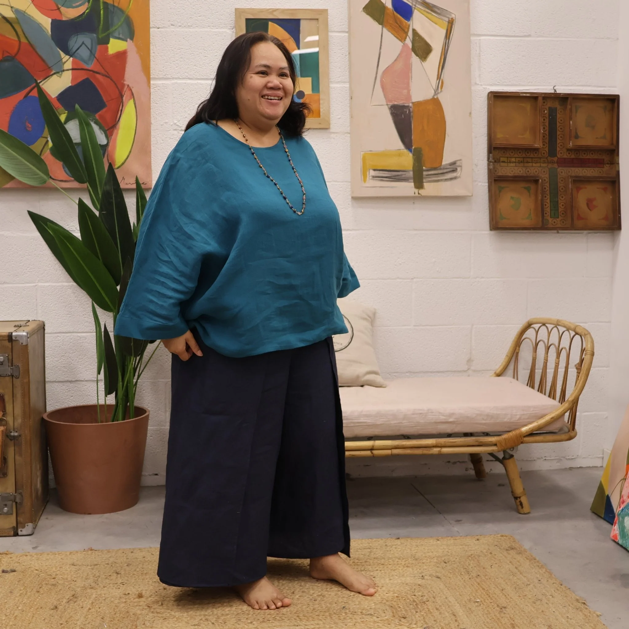 Blouse Nao popeline de coton oiseaux - Image 10