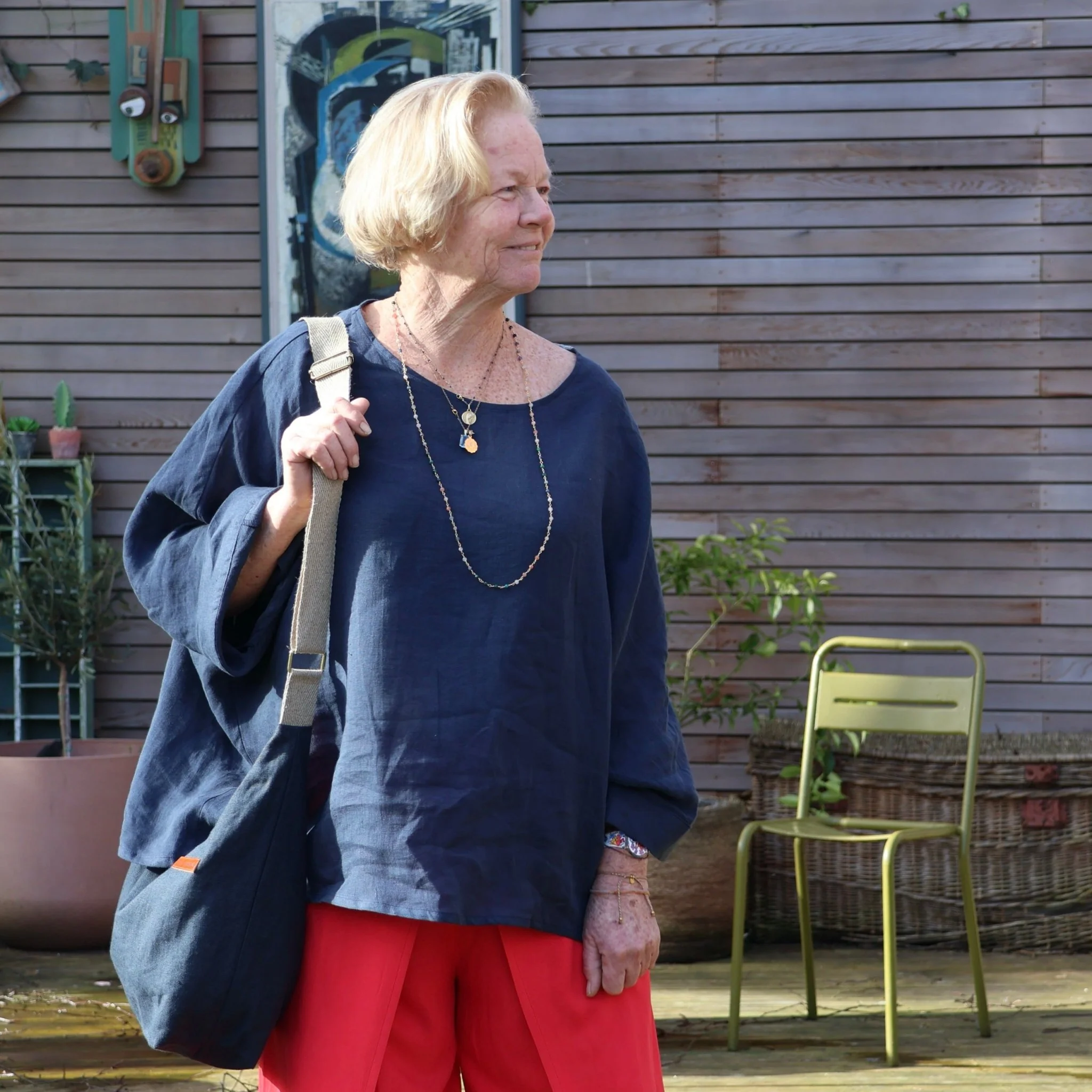 Blouse Nao popeline de coton oiseaux - Image 11