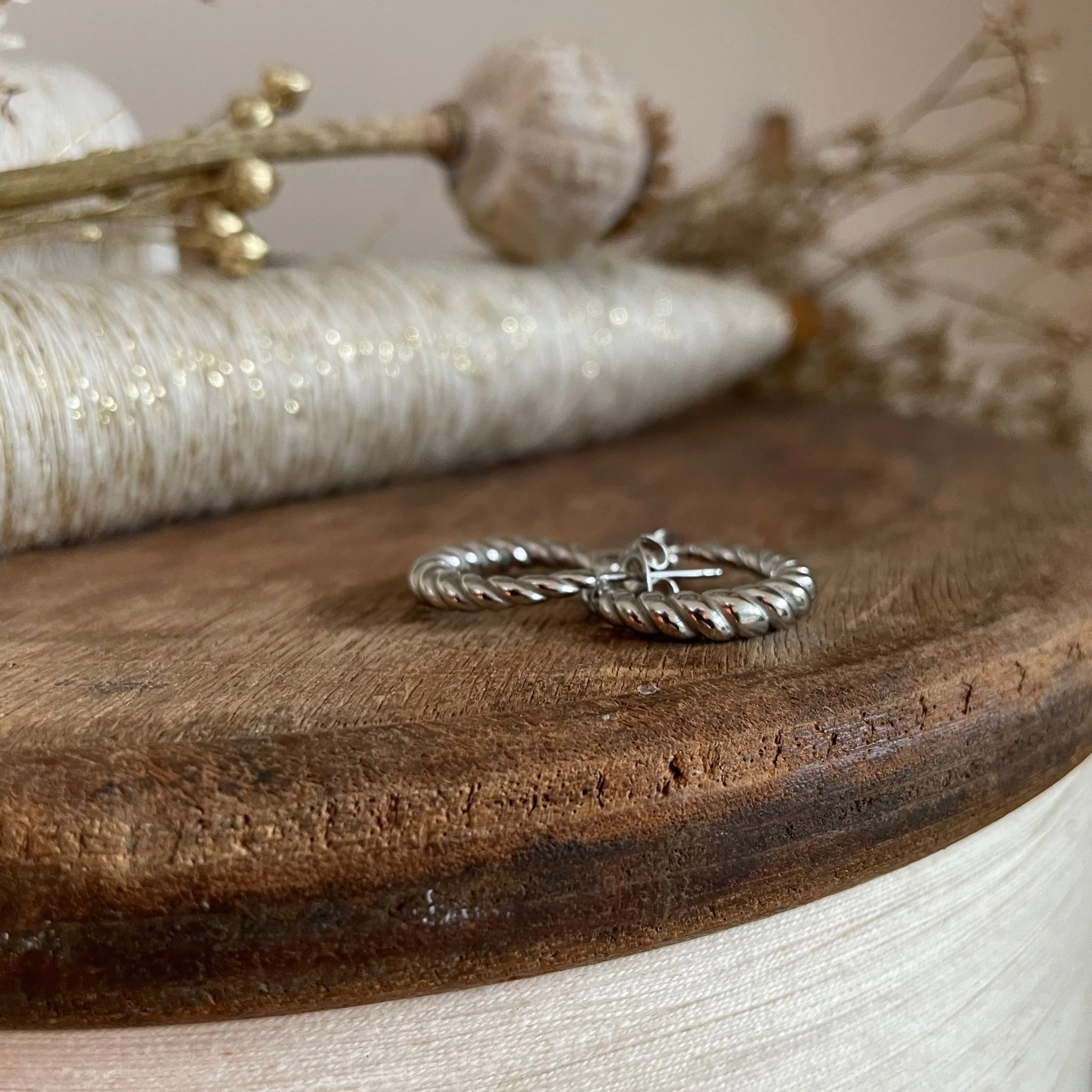 Boucles d'oreilles créoles Mélia - Image 3