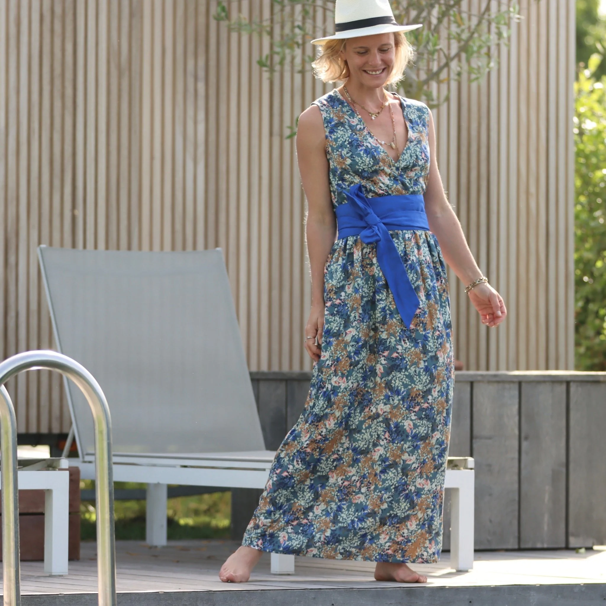 Ceinture Anita lin bleu majorelle - Image 13