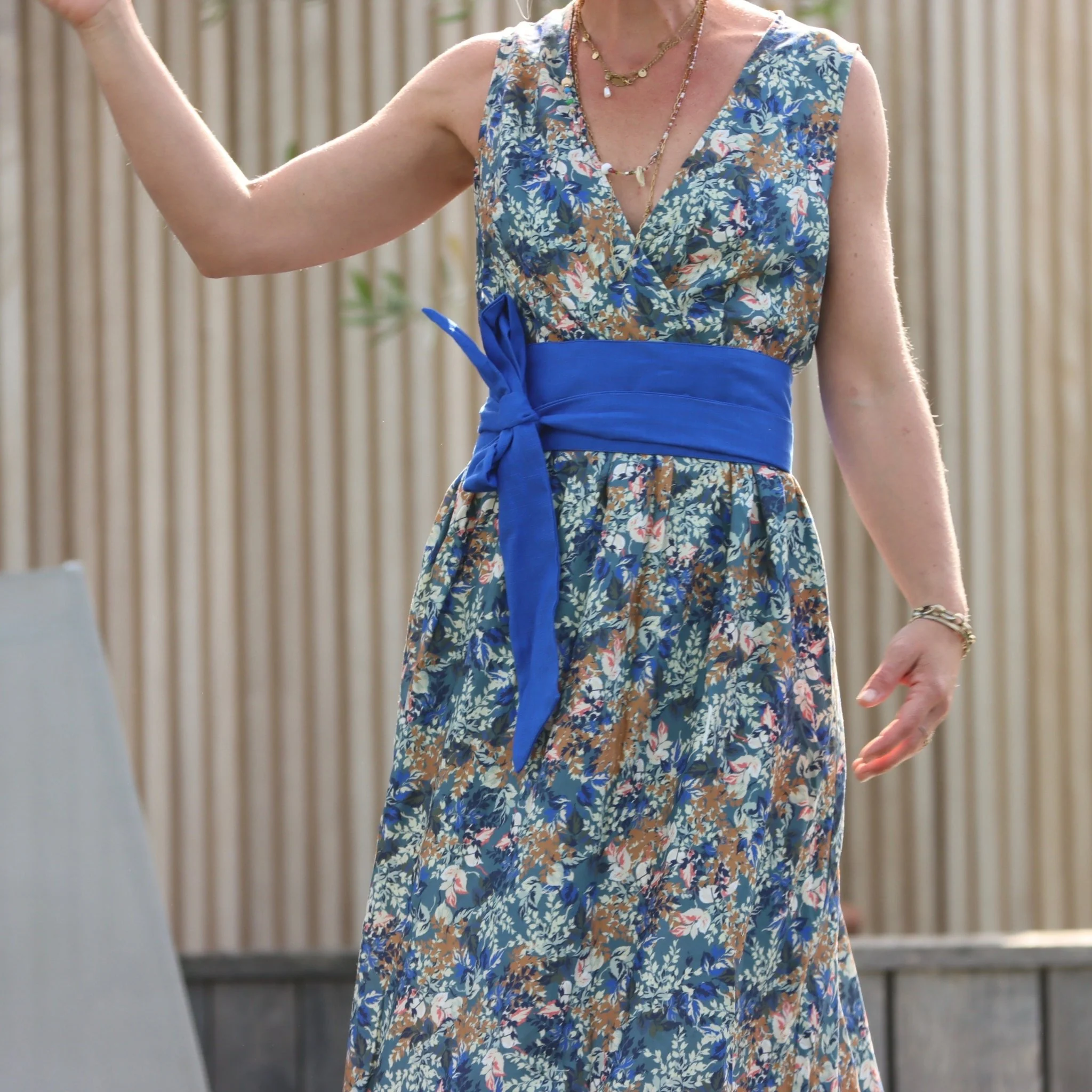 Ceinture Anita lin bleu majorelle - Image 4