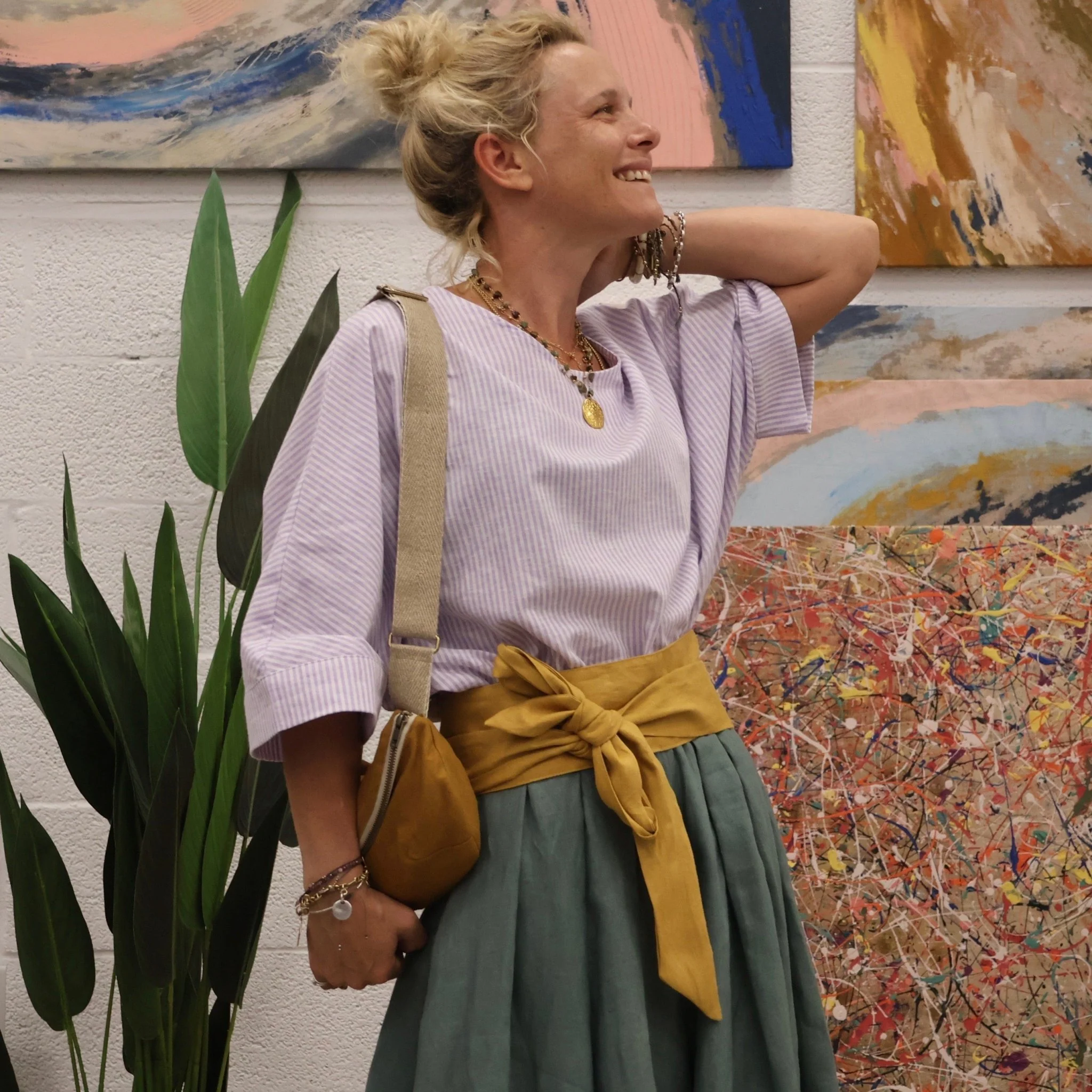 Ceinture Anita - Lin tournesol - Image 3