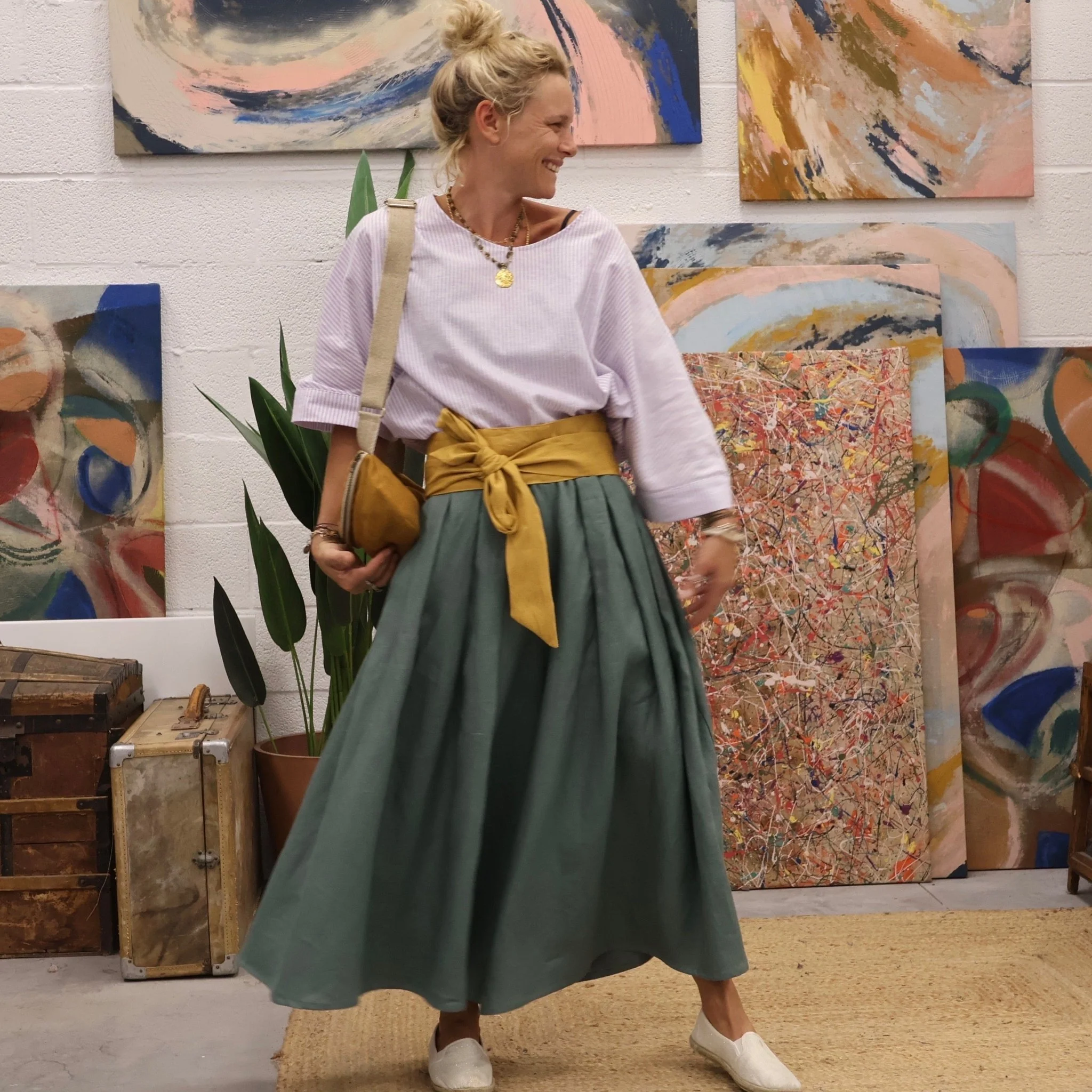 Ceinture Anita - Lin tournesol - Image 5