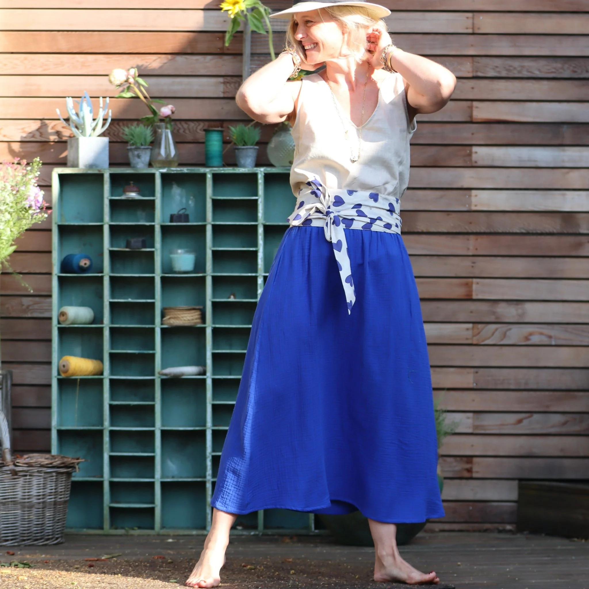 Ceinture Anita - Voile de coton coeur - Image 4