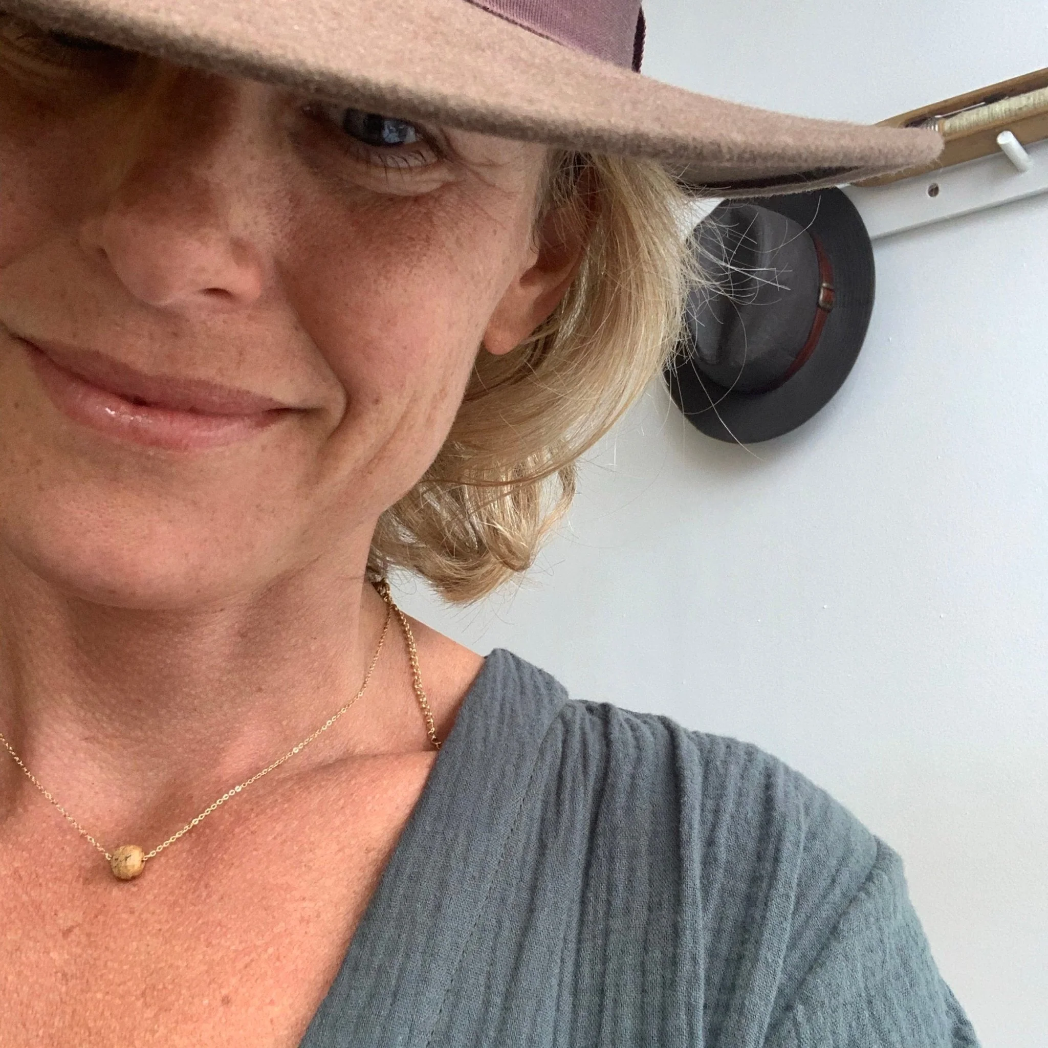 Collier court Baya - Pierre jaspe paysage - Image 3