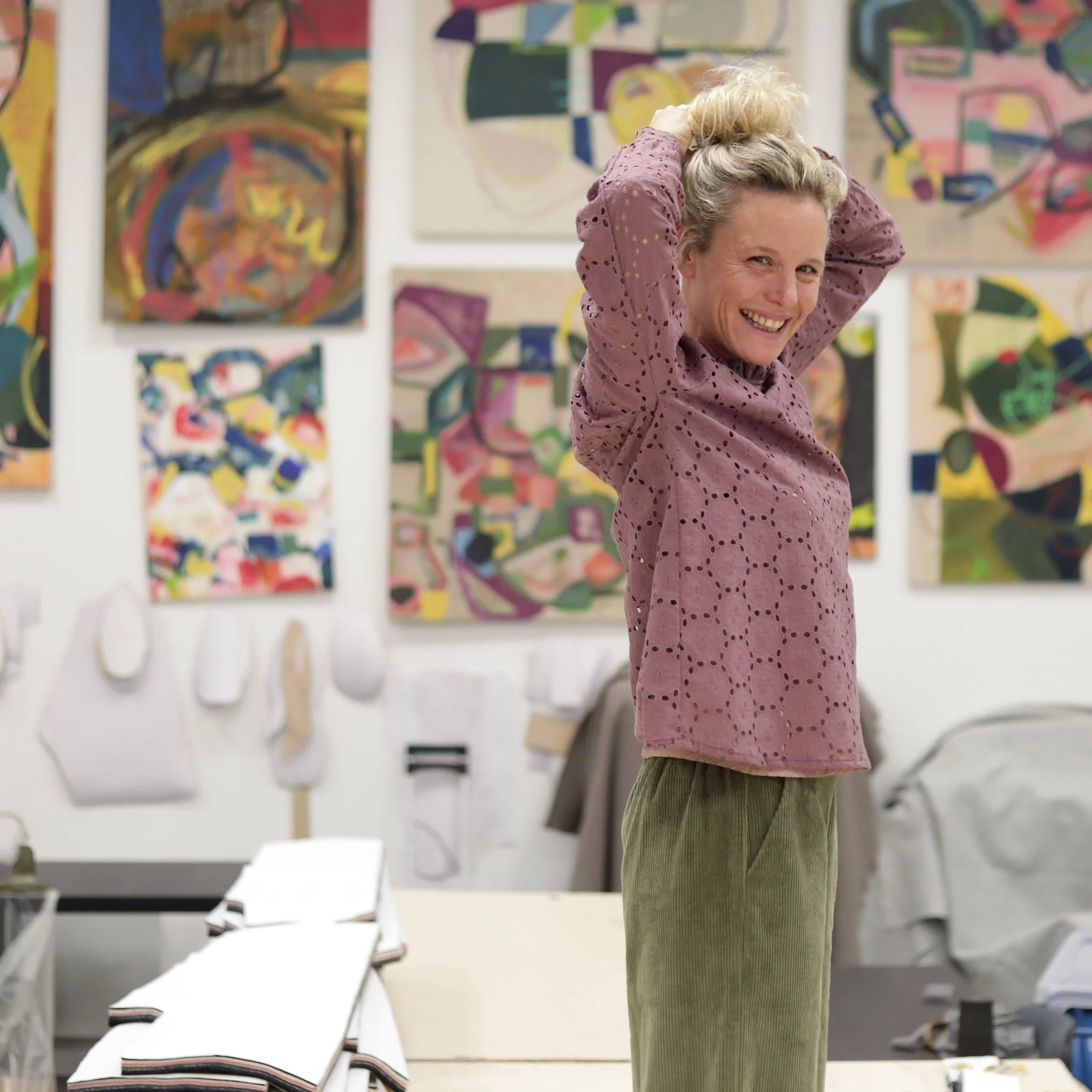 Blouse  Fantine - Broderie parme - Image 3