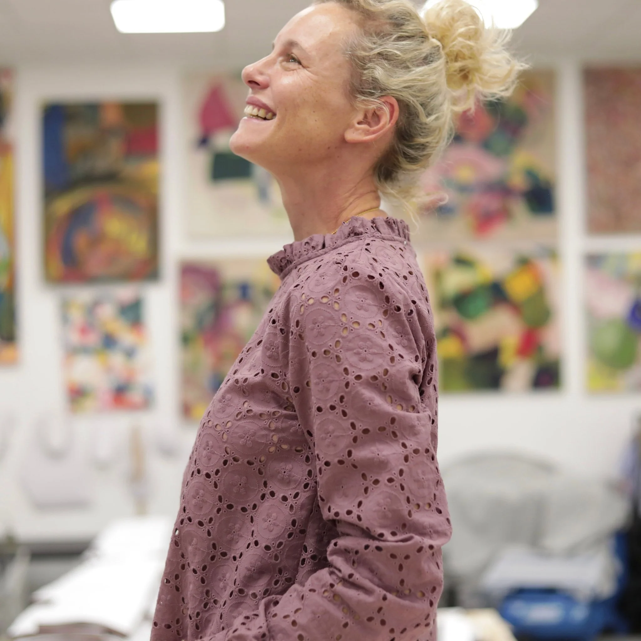 Blouse  Fantine - Broderie parme - Image 7