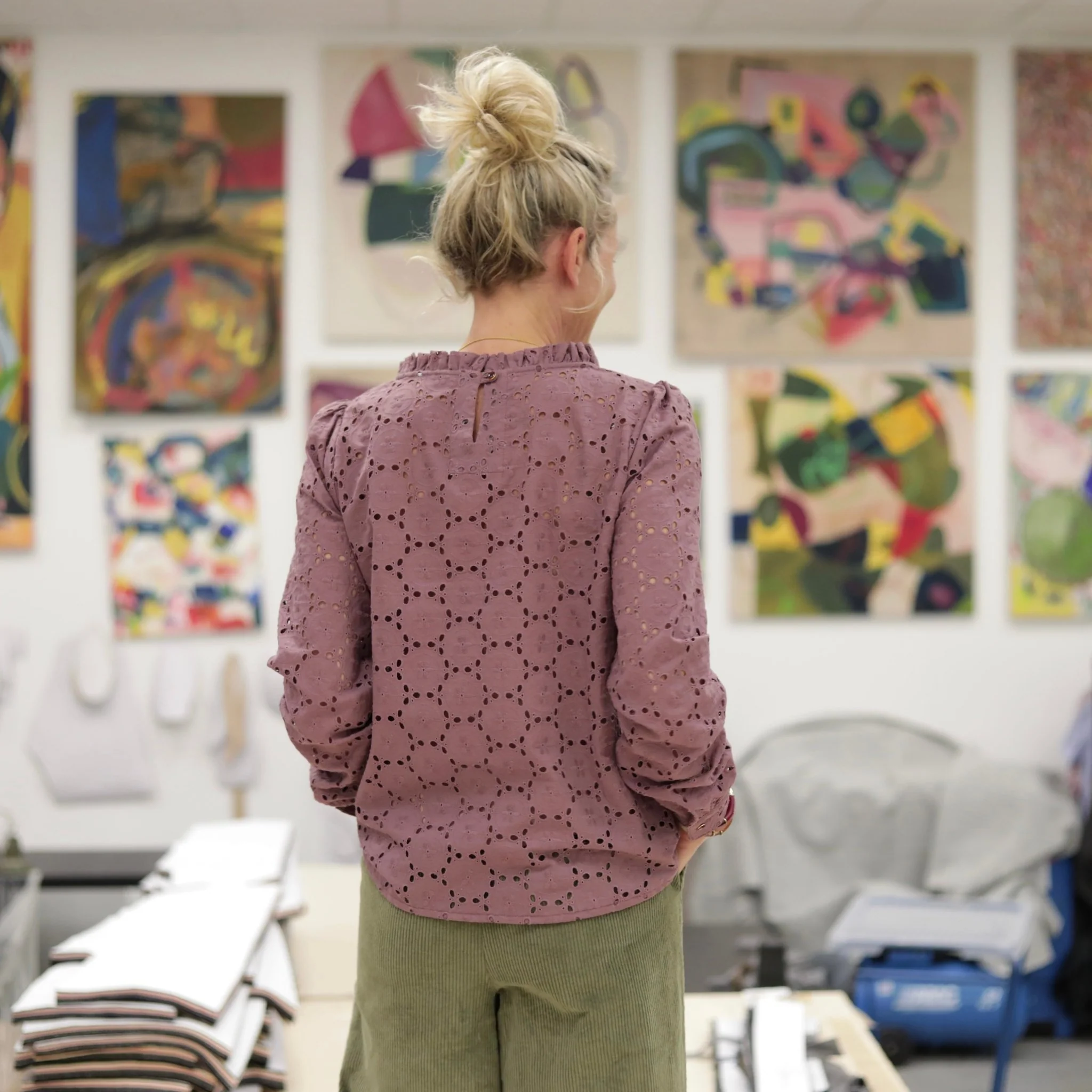 Blouse  Fantine - Broderie parme - Image 8