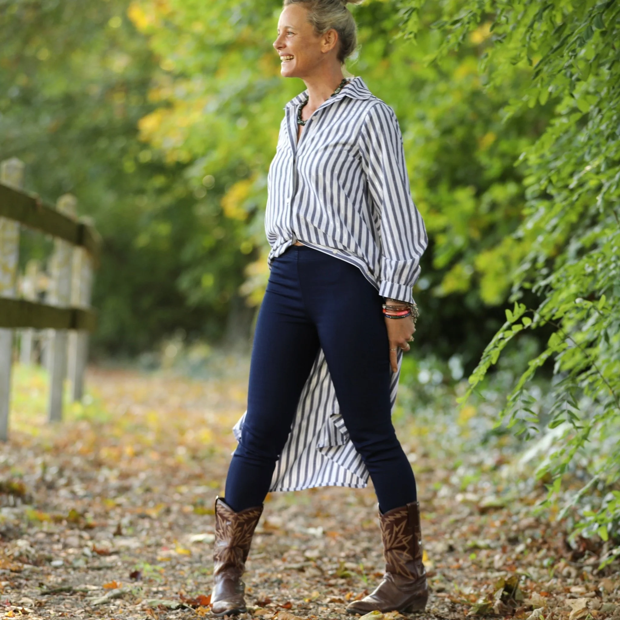 Legging Léni - jean bleu - Image 3