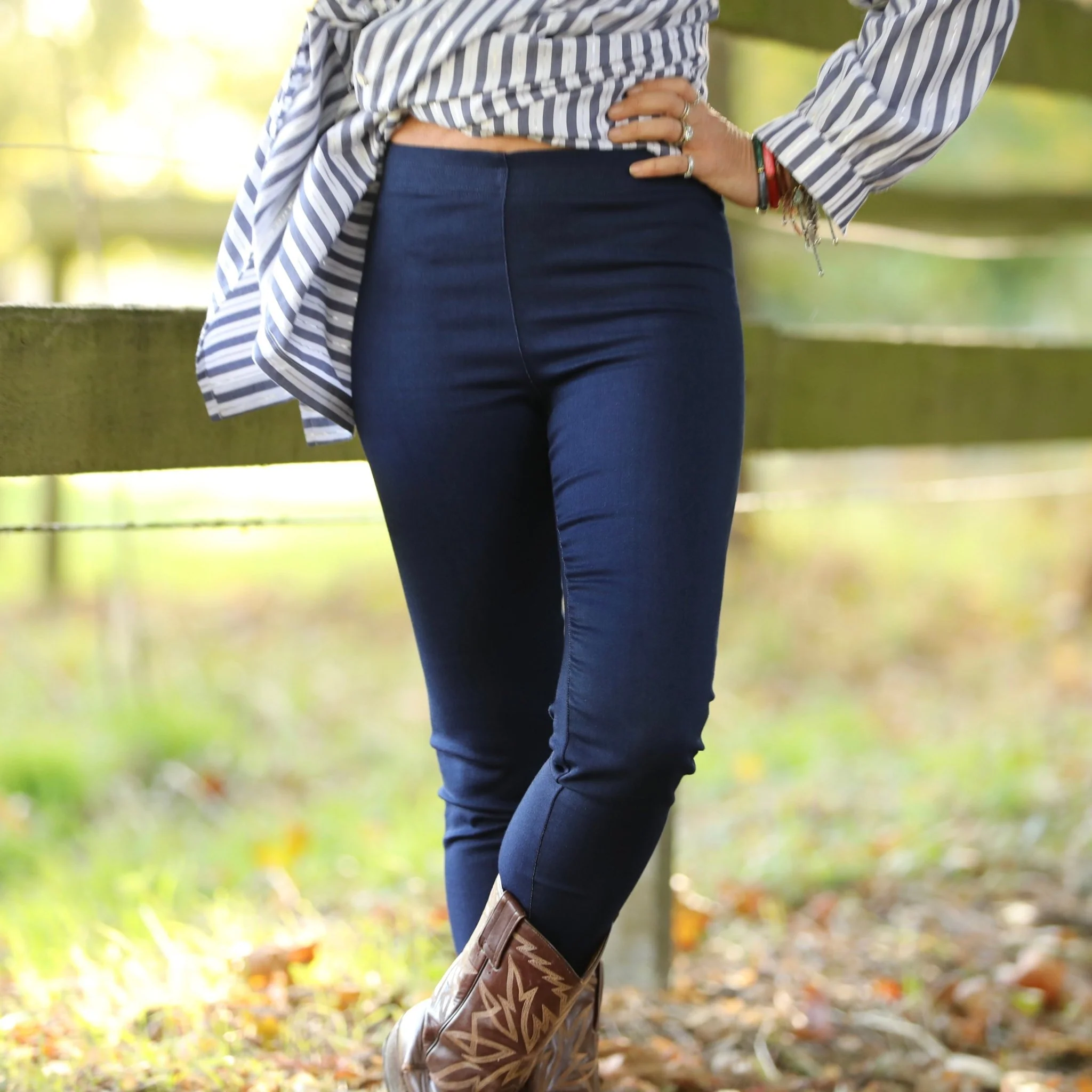 Legging Léni - jean bleu - Image 5