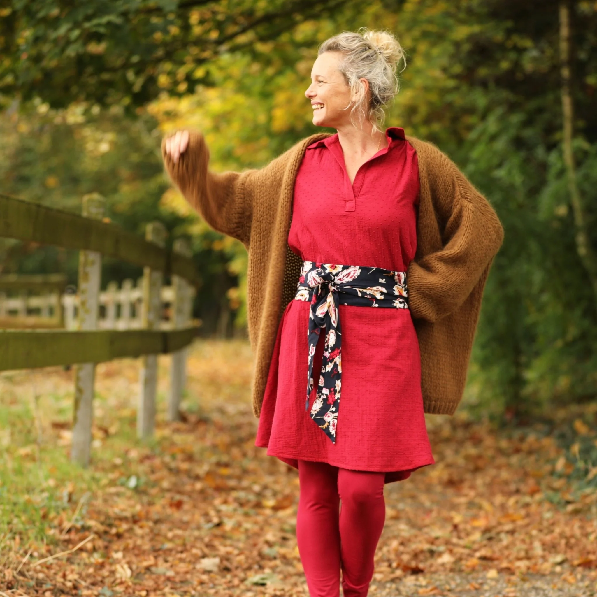 Legging Léni - jersey cerise - Image 3