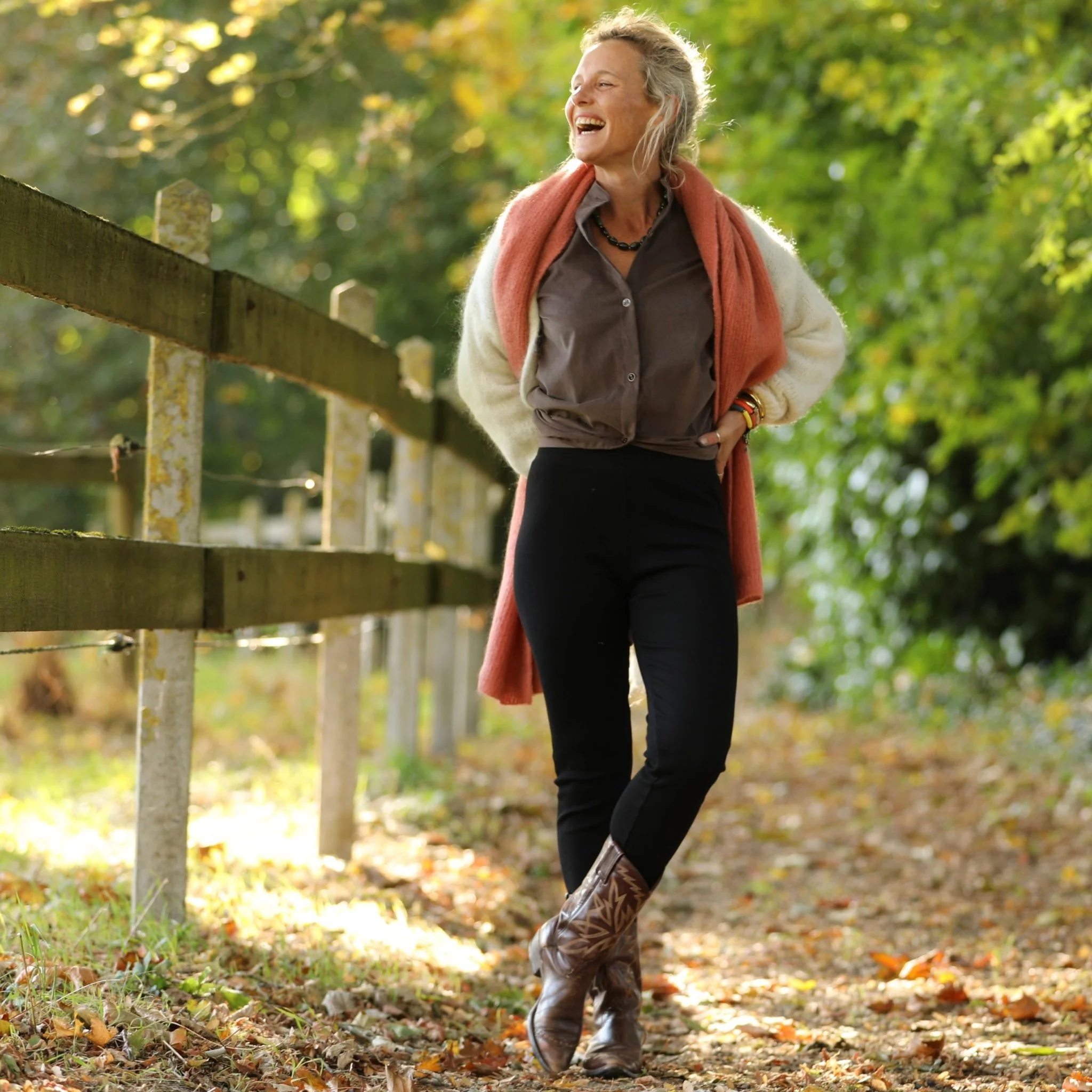 Legging Léni en maille côtelé noir - Image 5