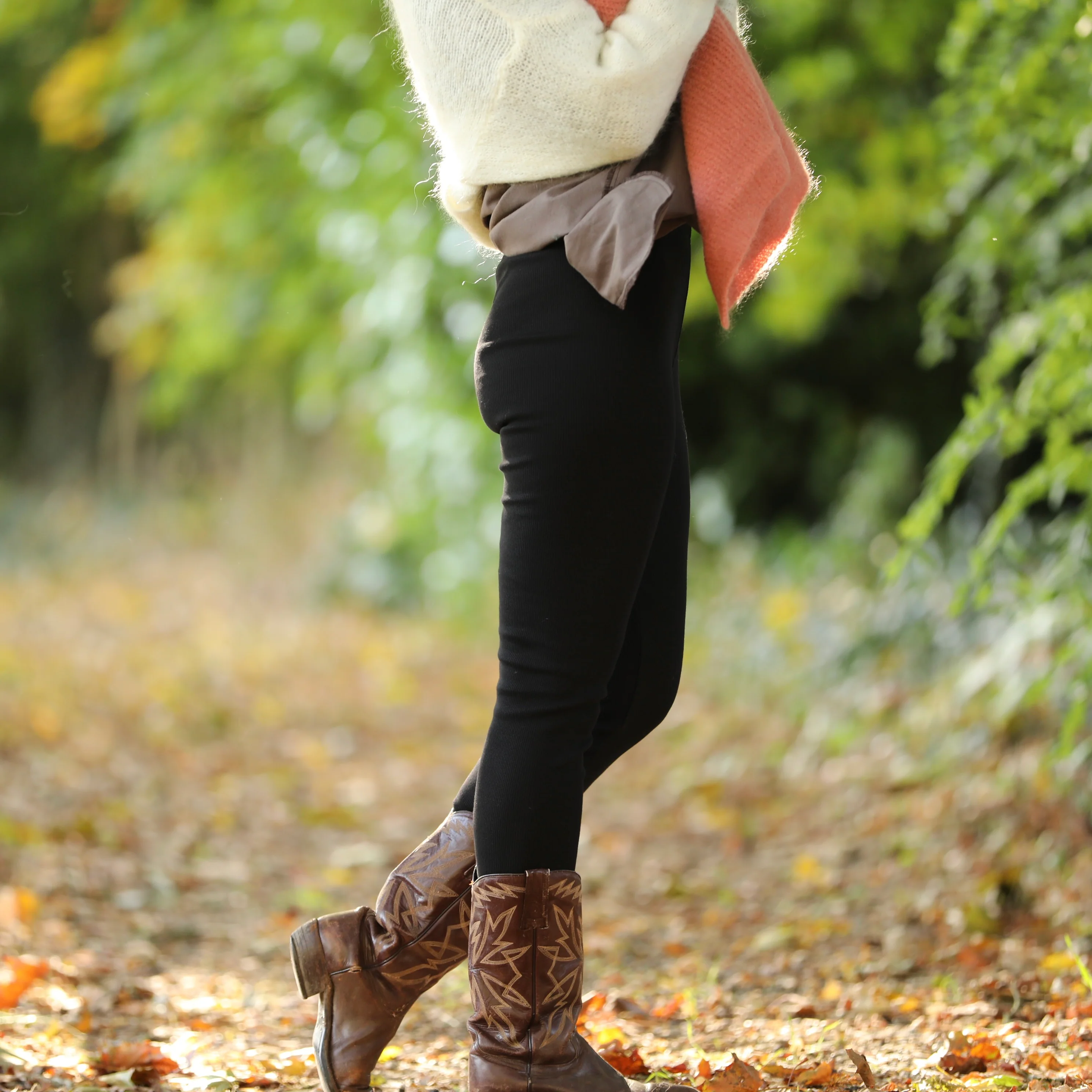 Legging Léni en maille côtelé noir - Image 6