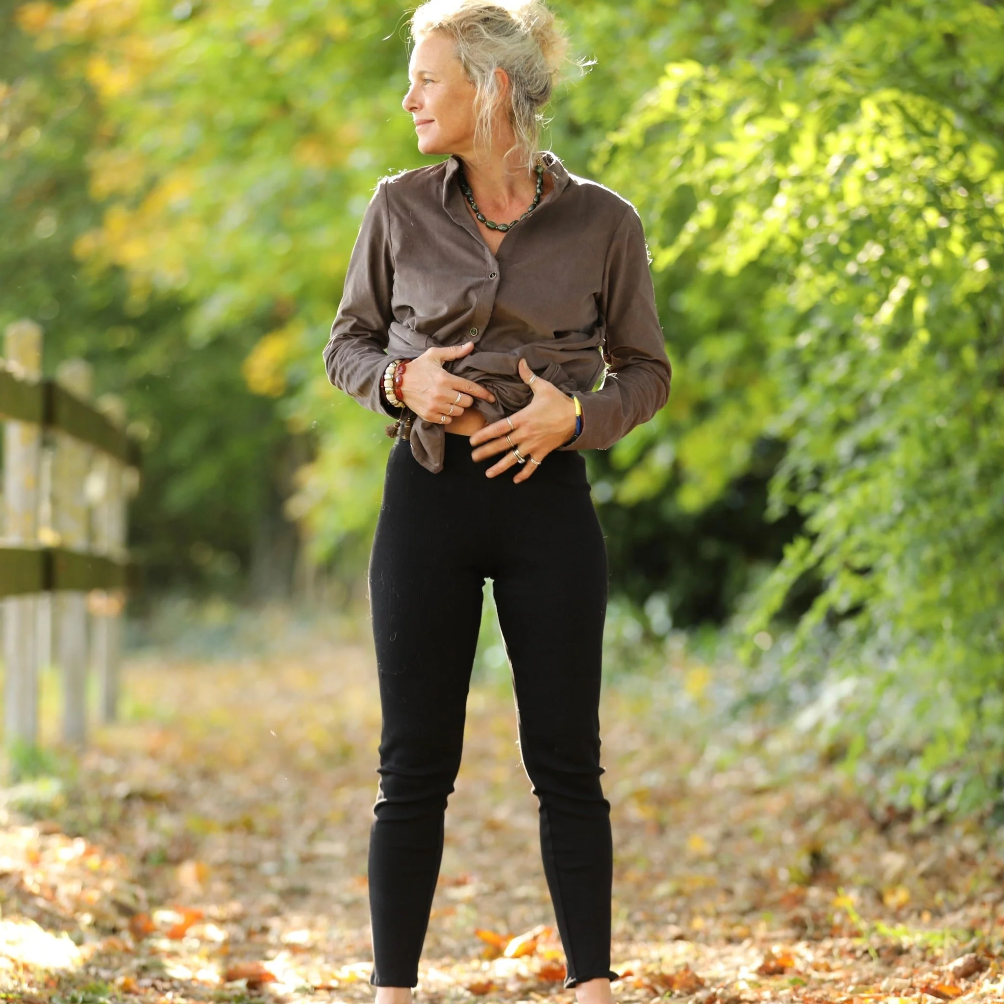 Legging Léni en maille côtelé noir - Image 7