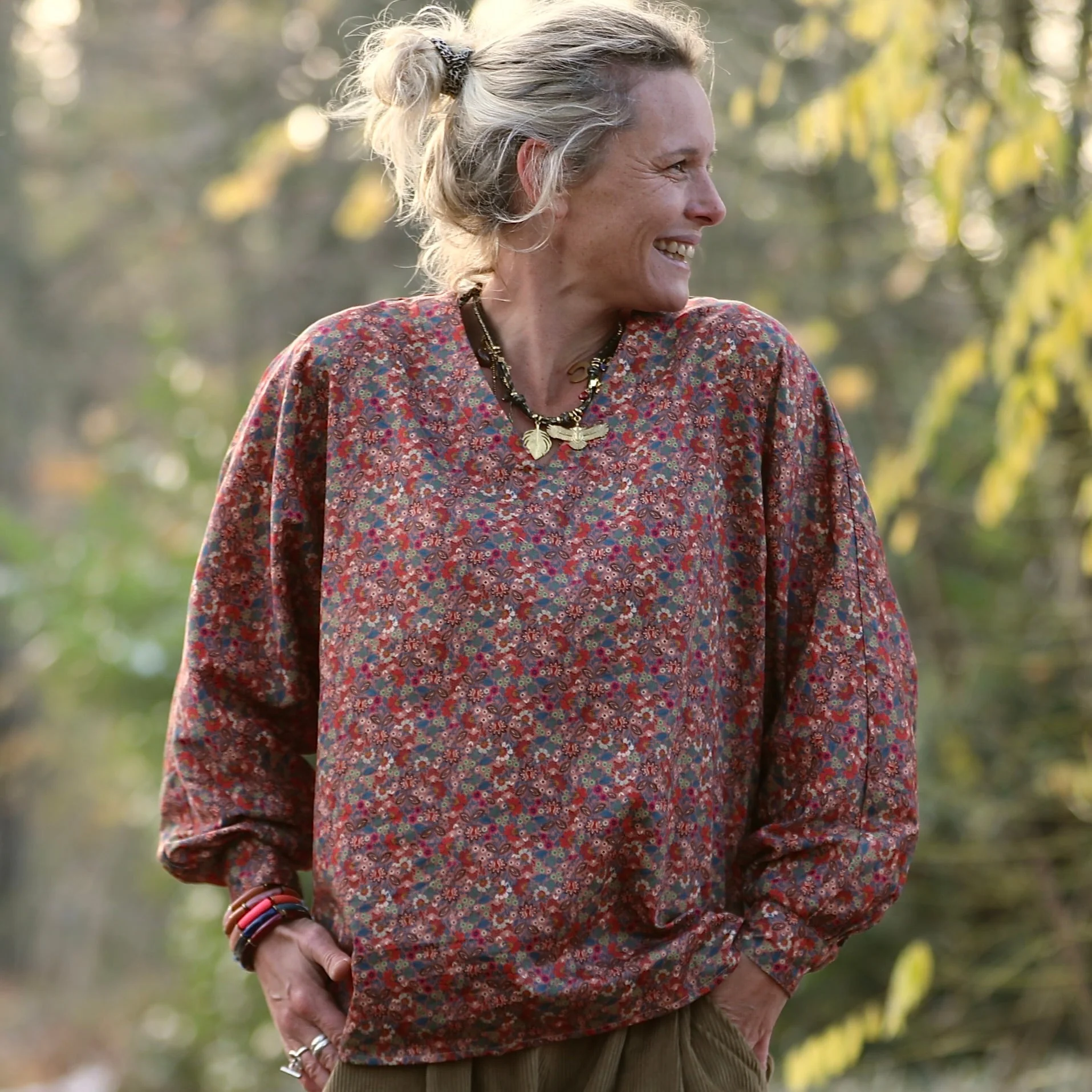 Blouse  Mina – Fleurs de Bohème - Image 7