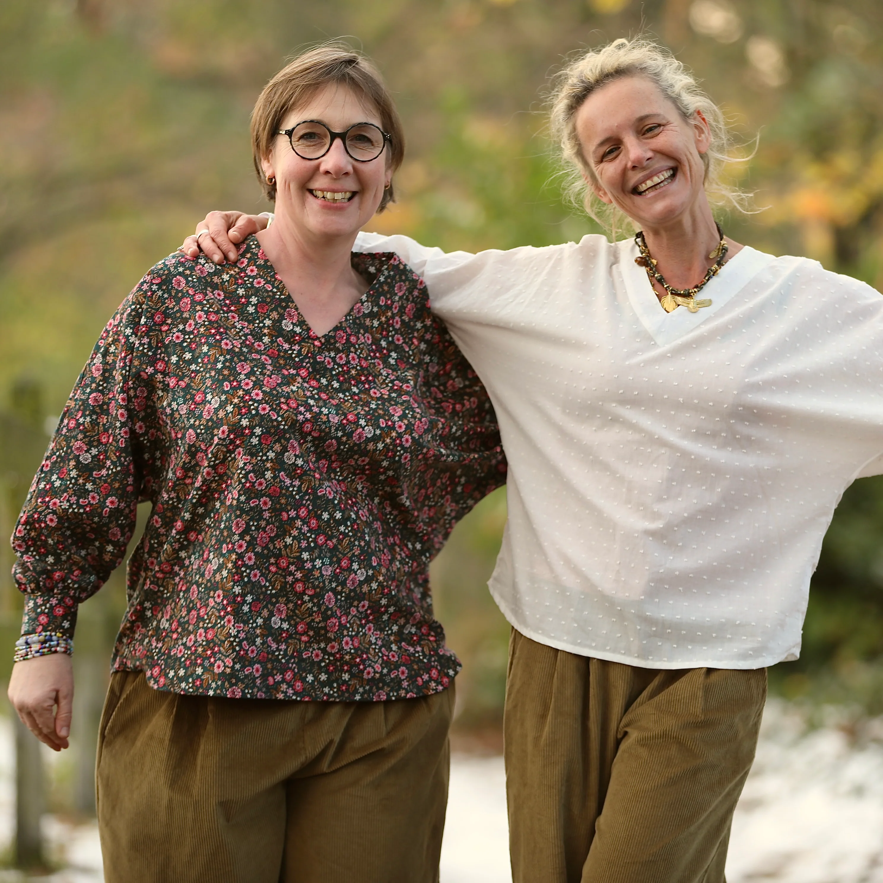 Blouse  Mina – Velours milleraies fleuri champêtre - Image 10