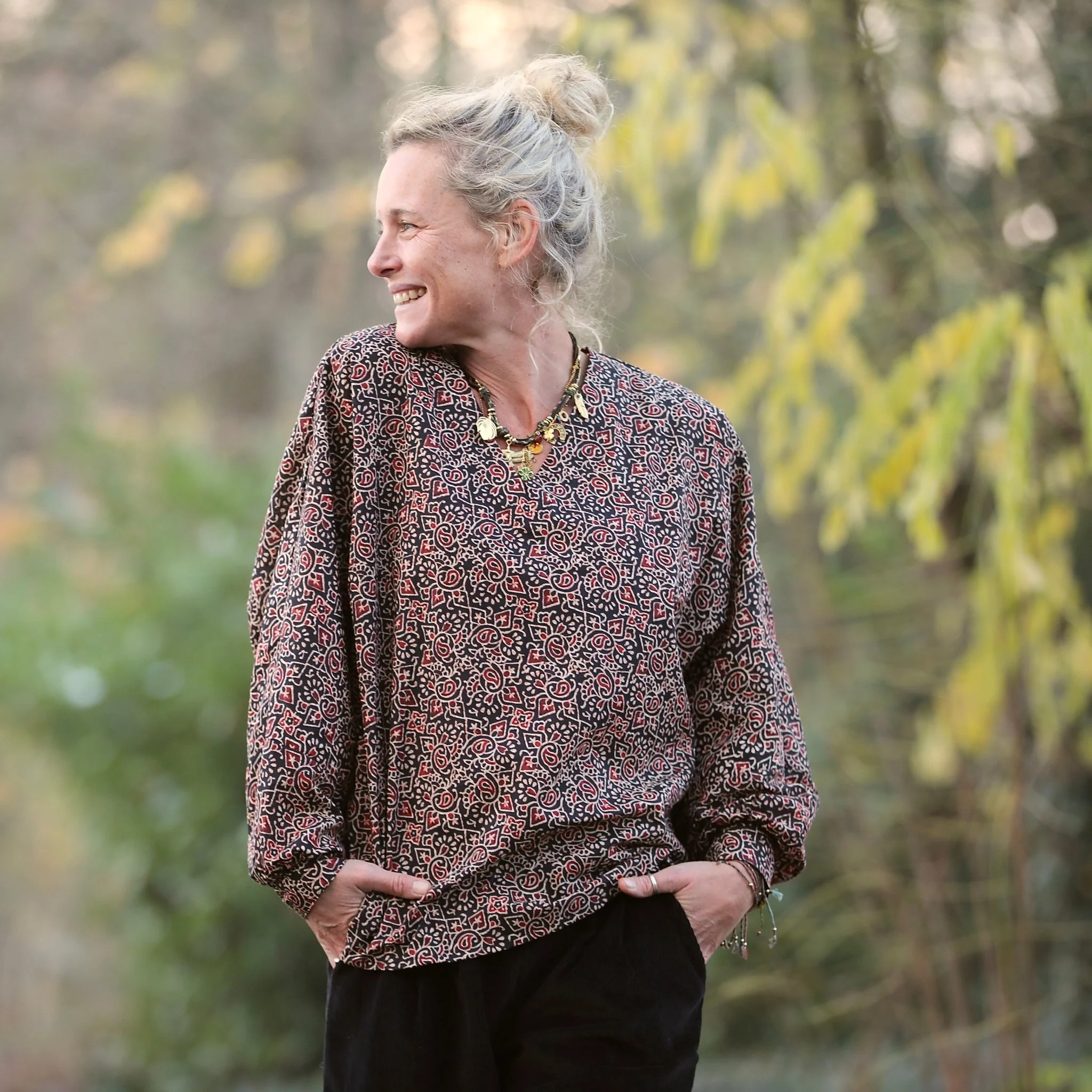 Blouse  Mina – Kashmir Sépia - Image 3