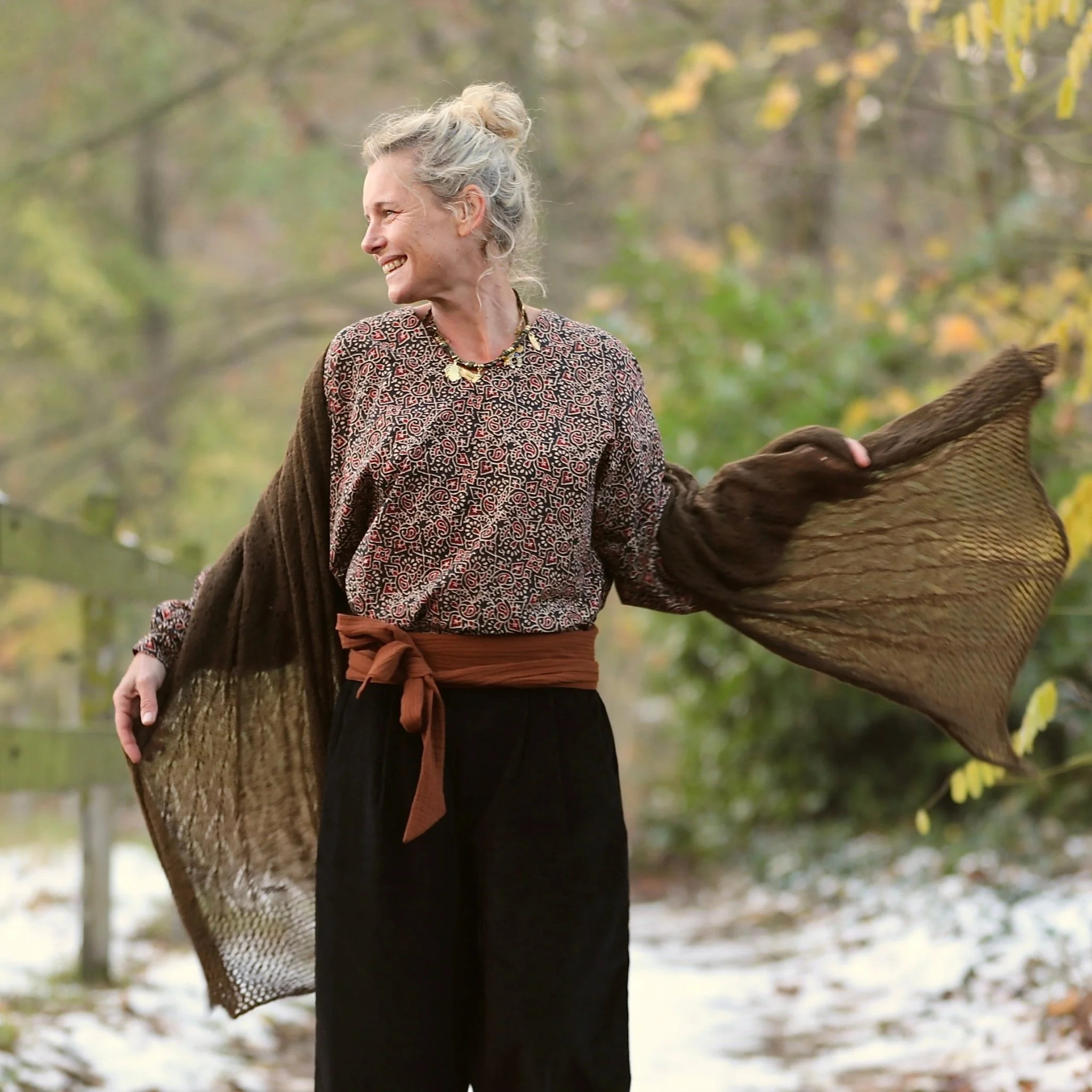 Blouse  Mina – Kashmir Sépia - Image 5