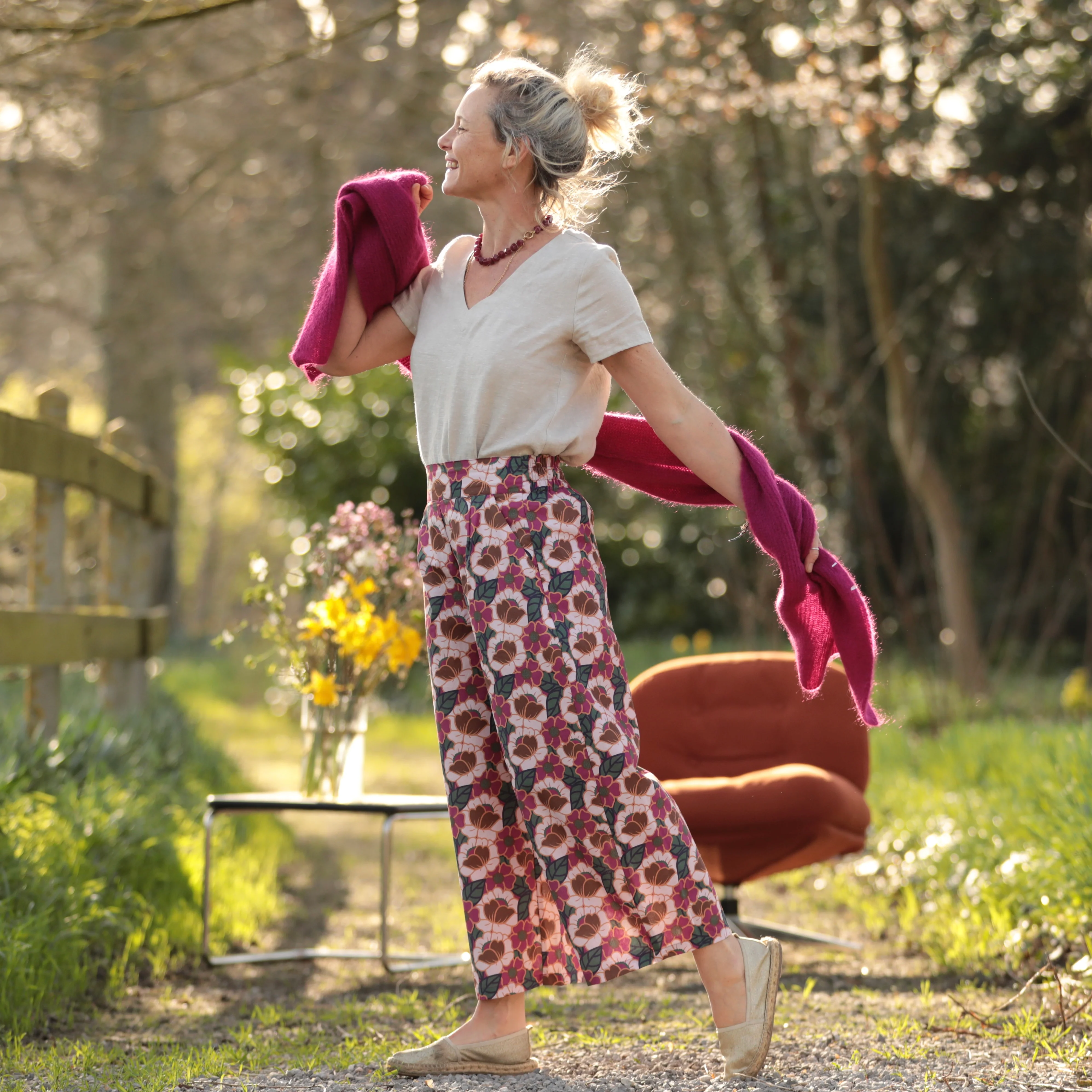 Pantalon Briac - Coton "souvenirs de Vérone" - Image 3