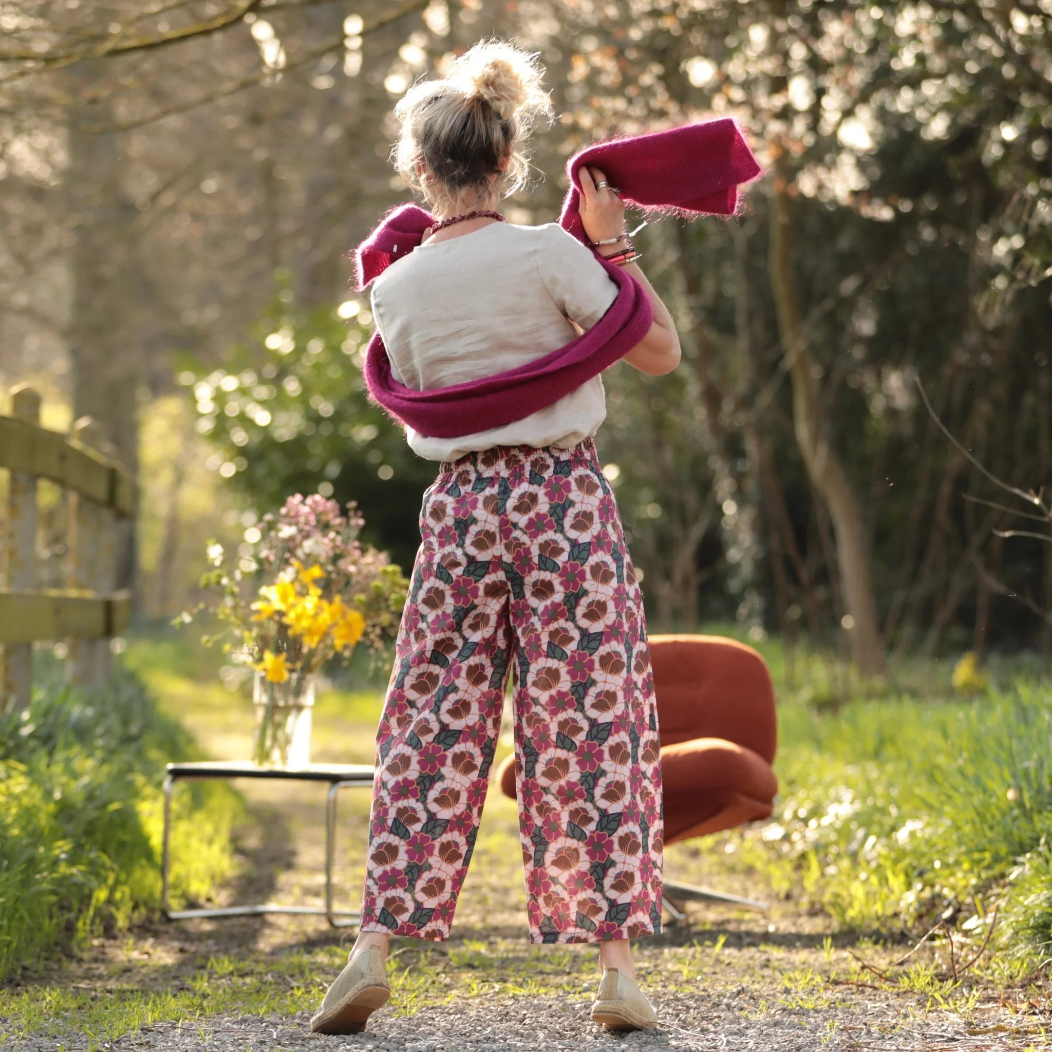 Pantalon Briac - Coton "souvenirs de Vérone" - Image 4