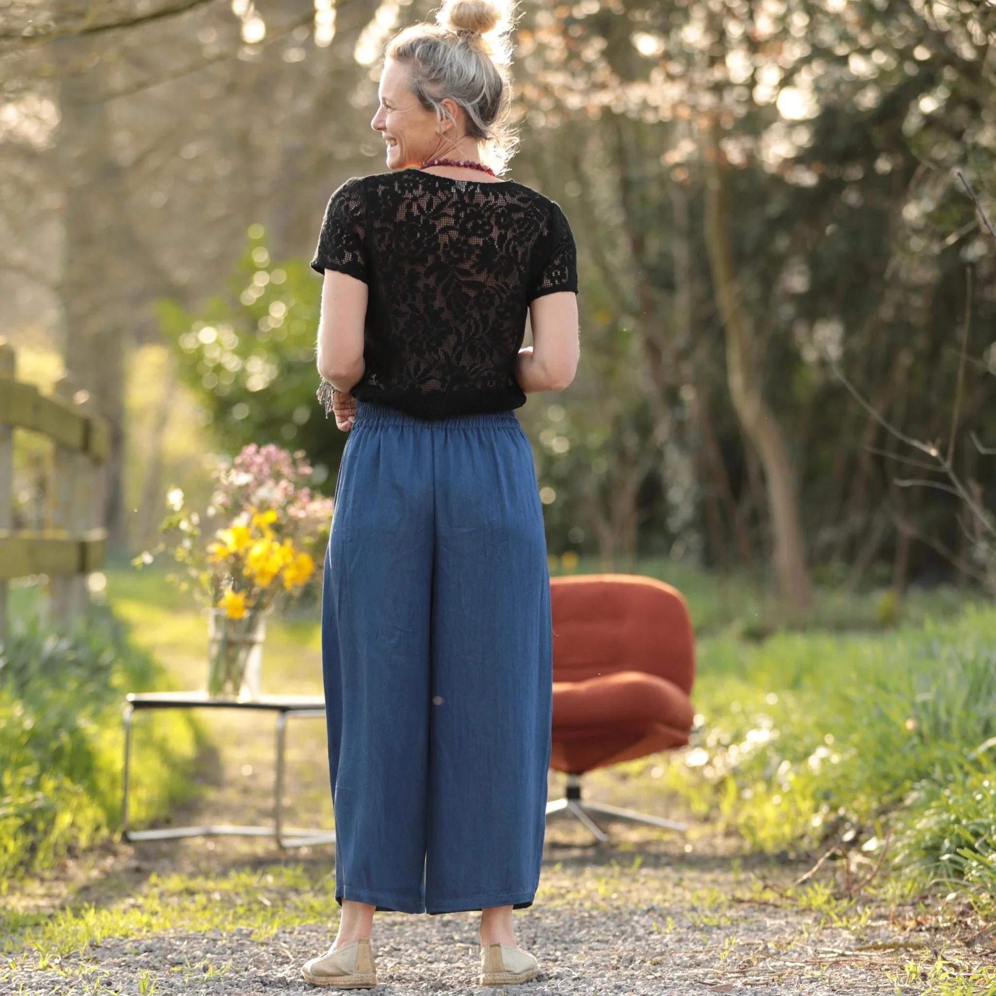 Pantalon Briac - lyocell denim bleu profond - Image 3