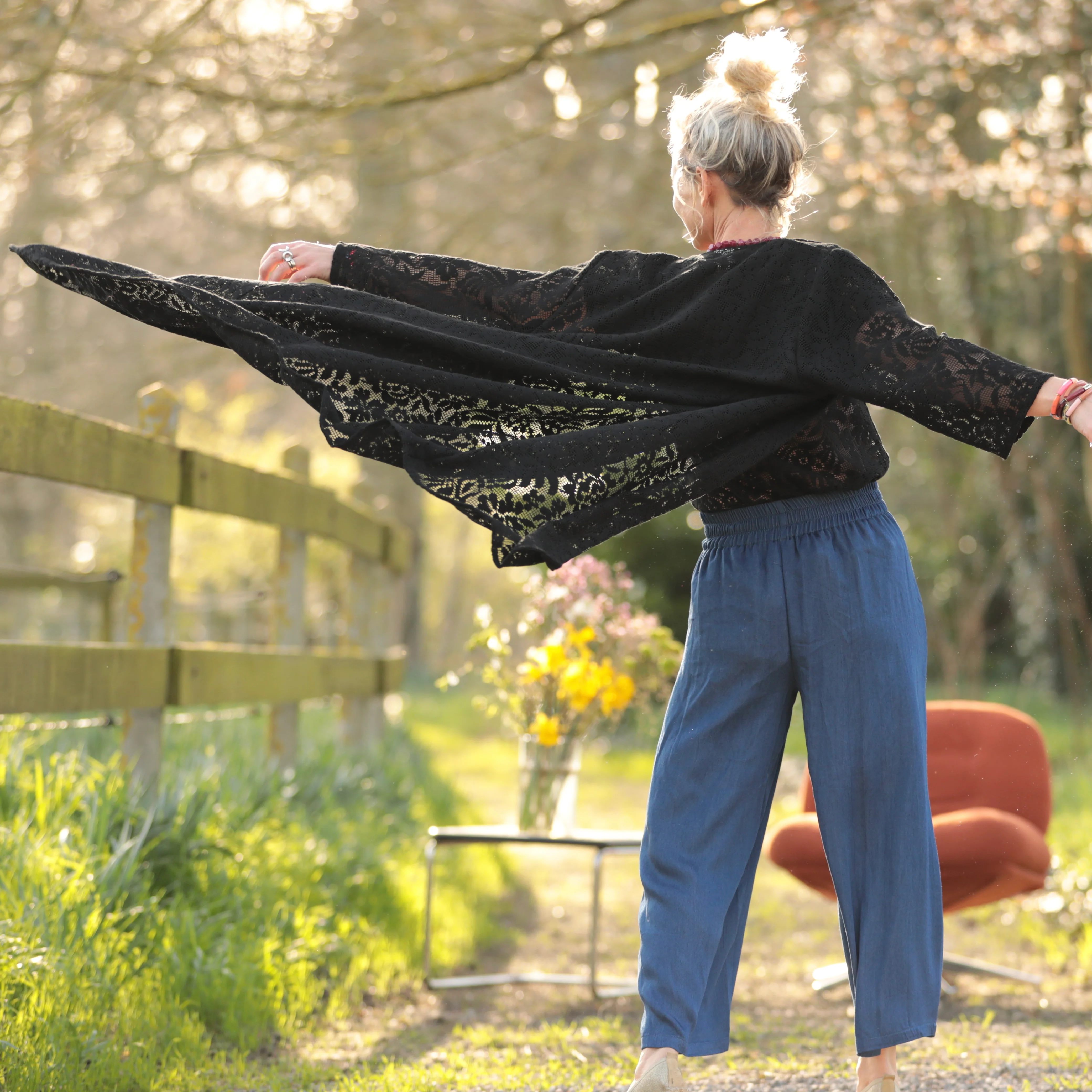 Pantalon Briac - lyocell denim bleu profond - Image 5