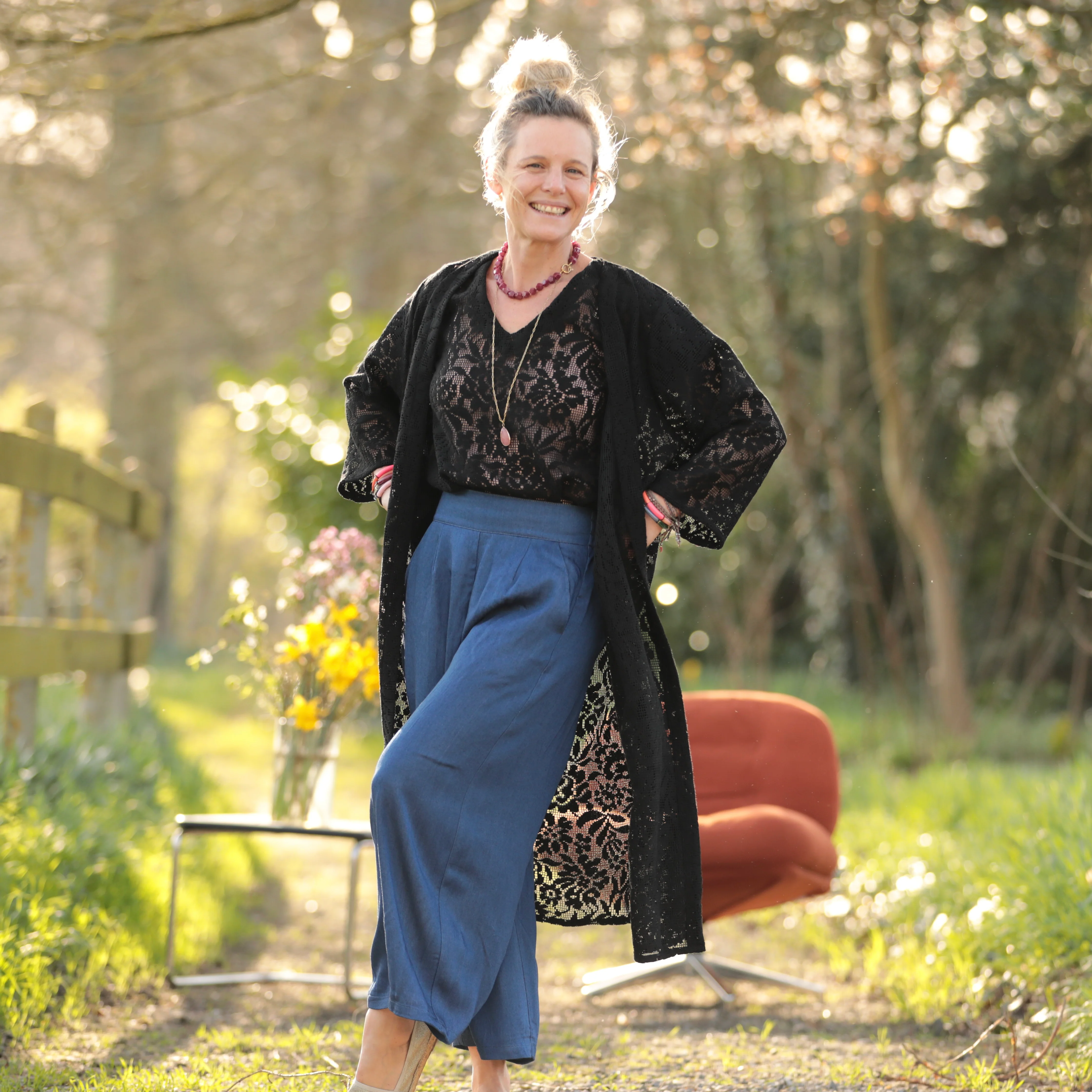 Pantalon Briac - lyocell denim bleu profond - Image 6