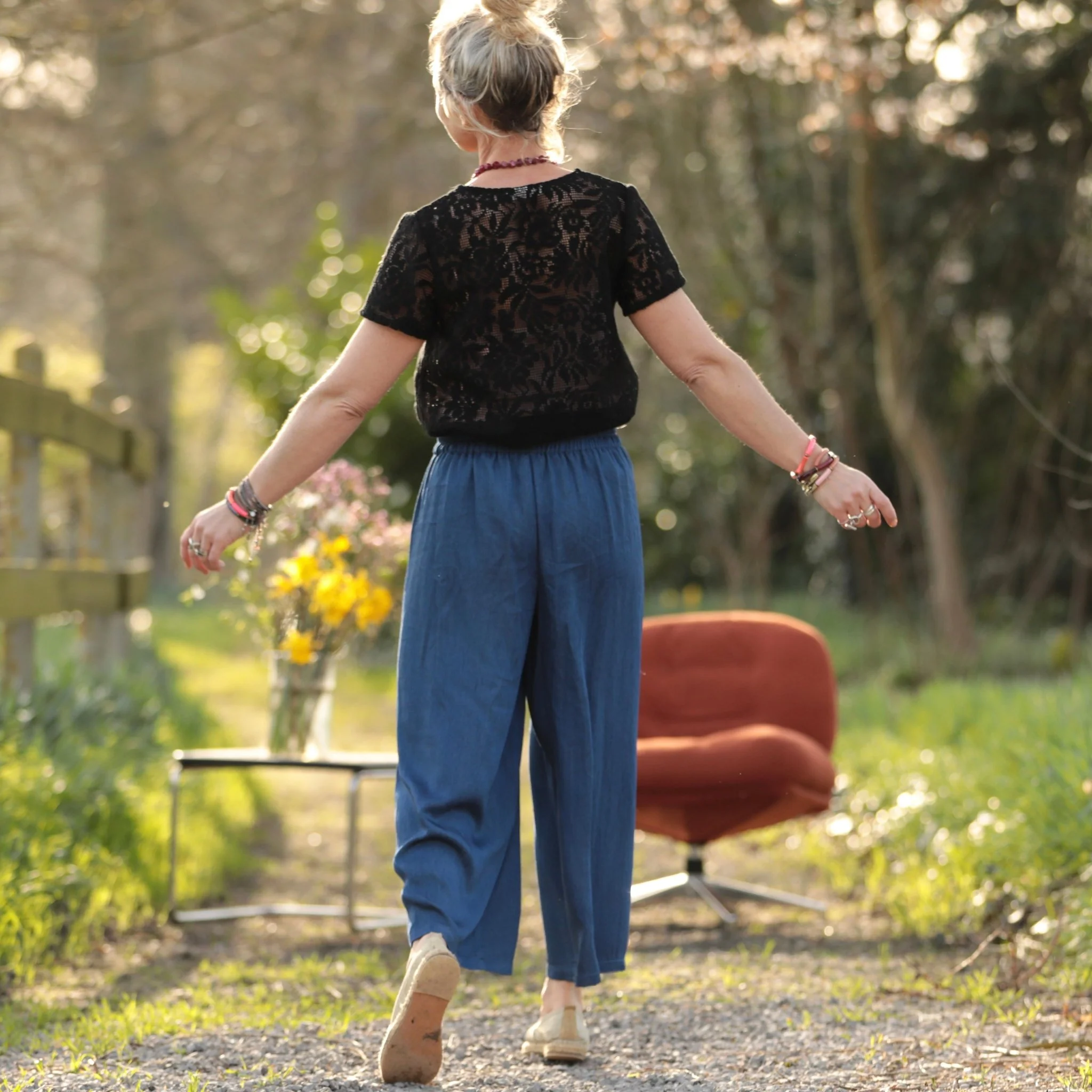 Pantalon Briac - lyocell denim bleu profond - Image 7