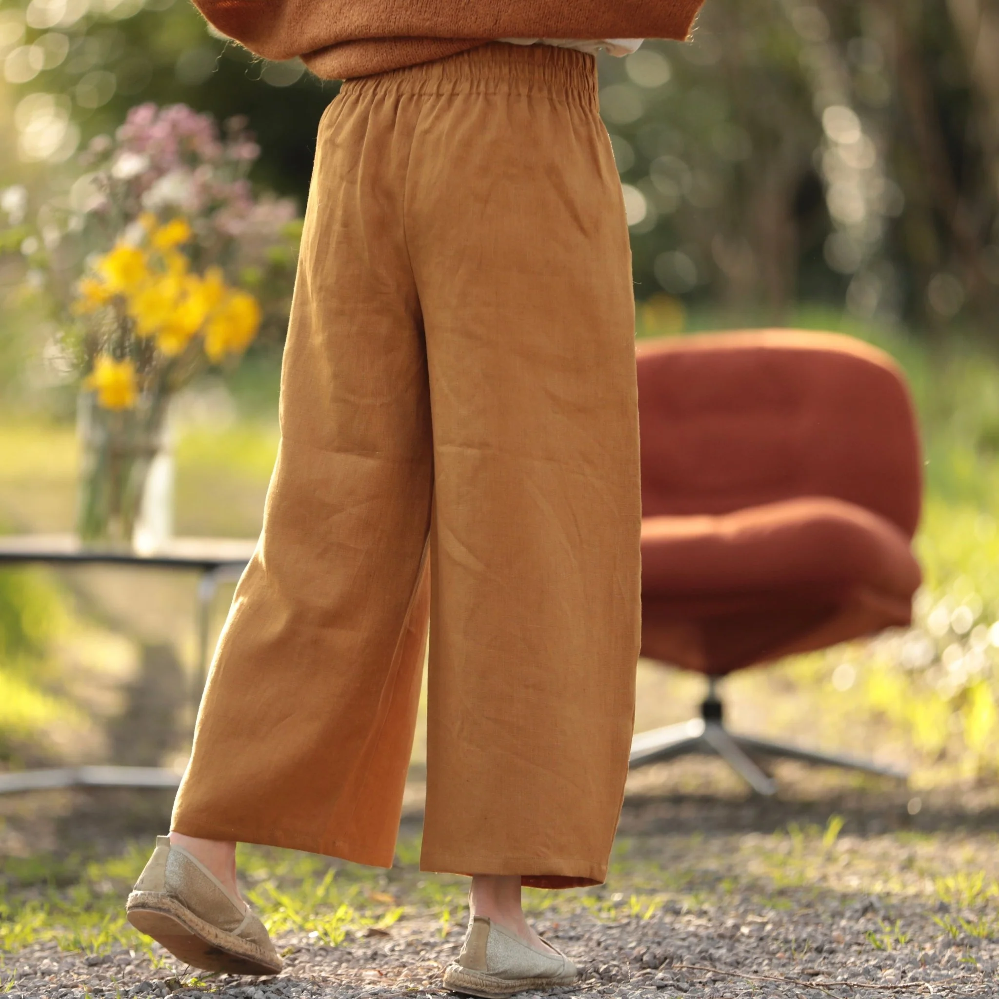 Pantalon Briac - lin ocre - Image 3