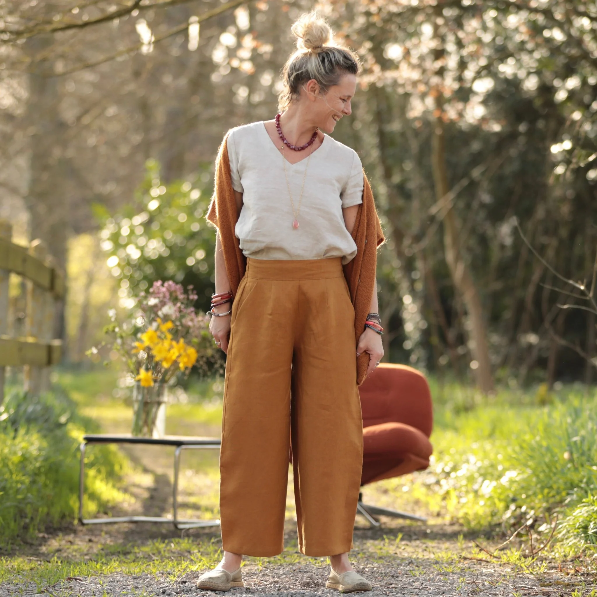 Pantalon Briac - lin ocre - Image 4