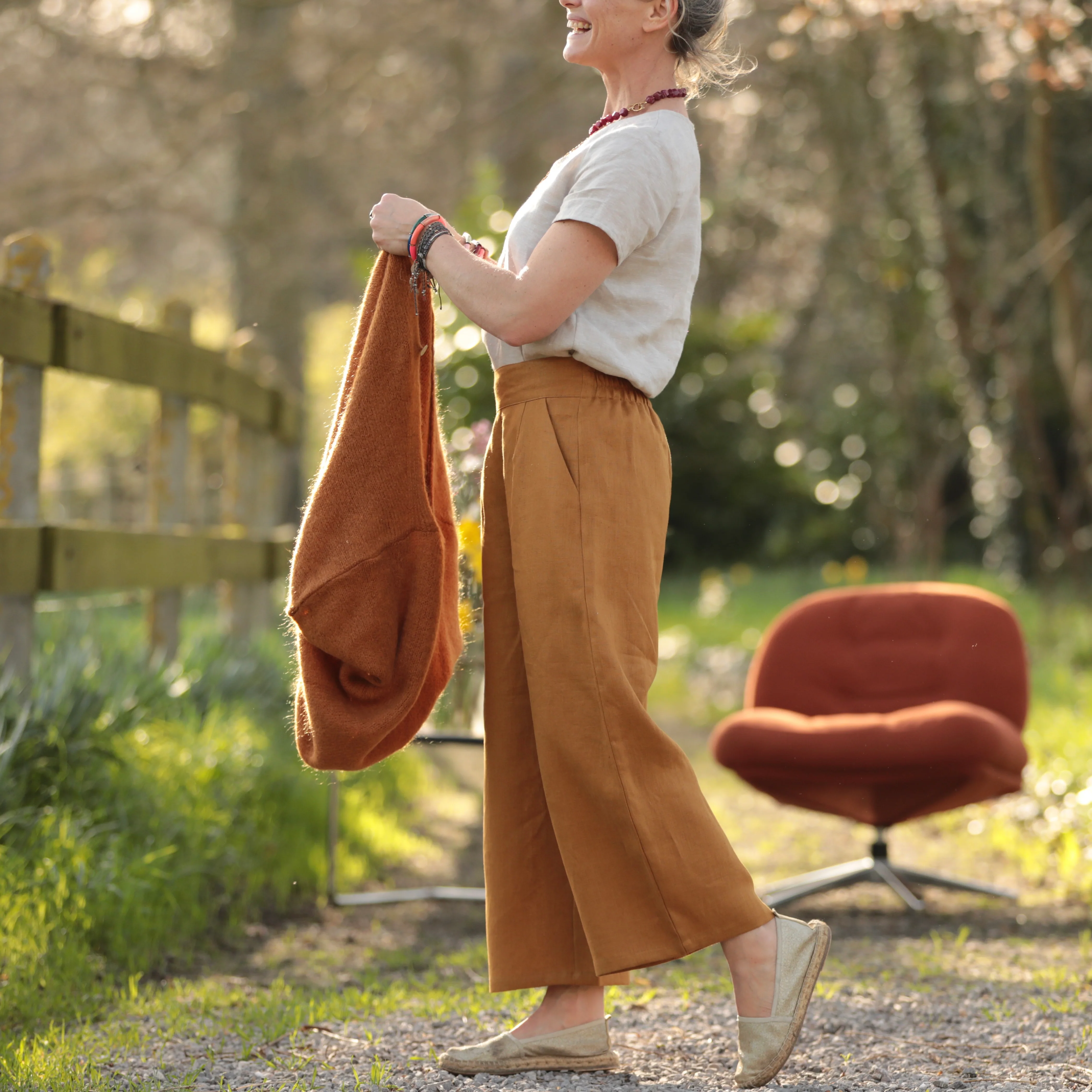 Pantalon Briac - lin ocre - Image 5