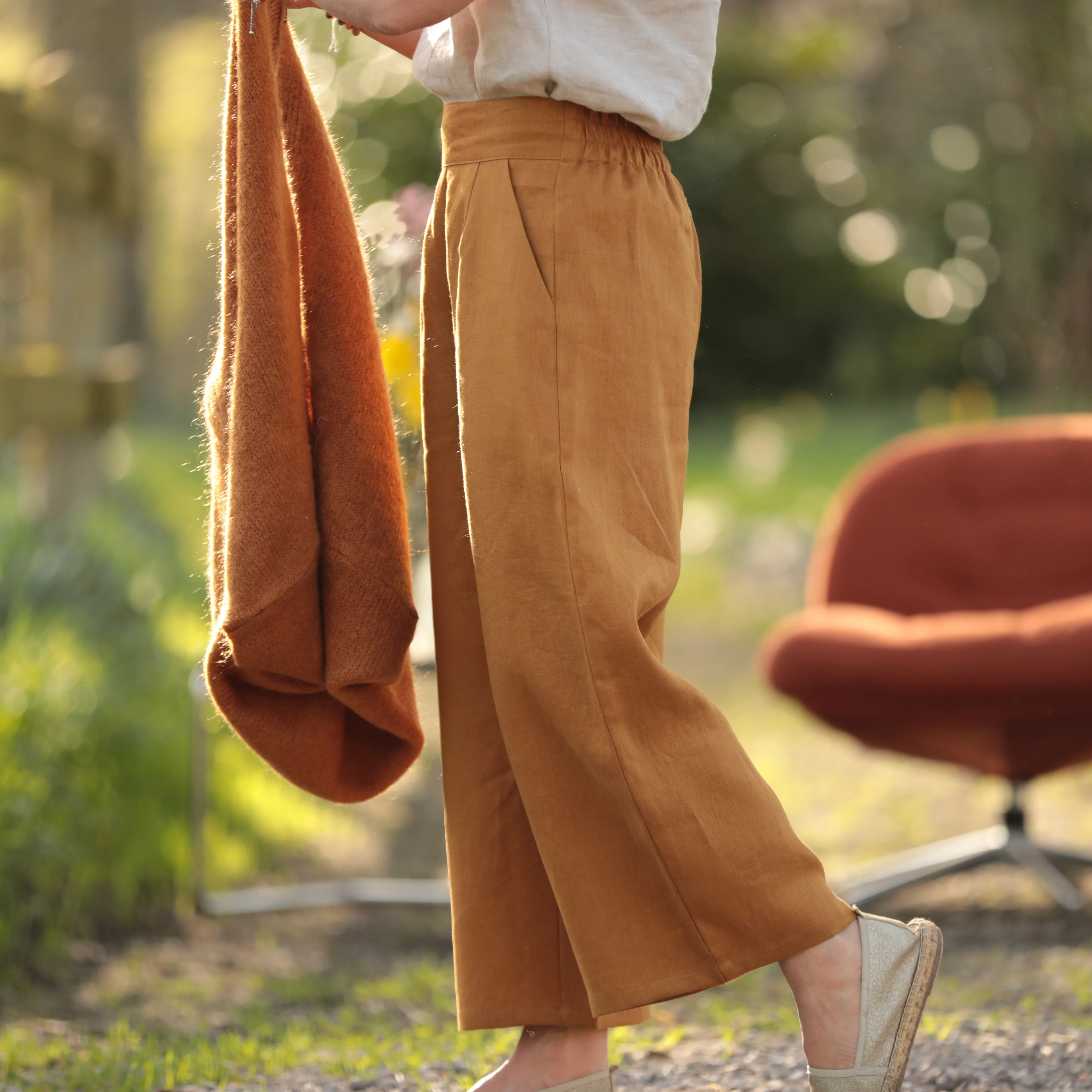 Pantalon Briac - lin ocre - Image 6