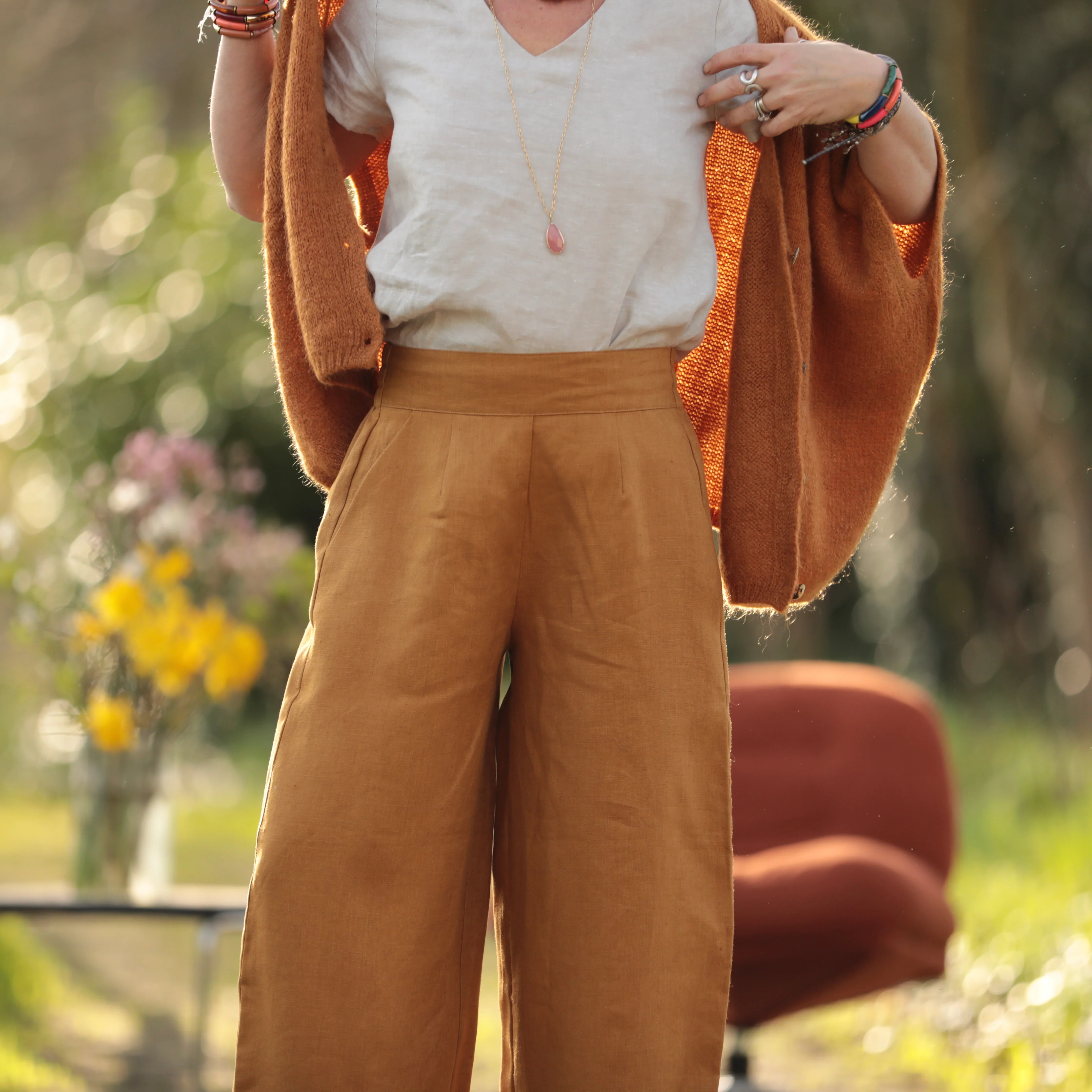 Pantalon Briac - lin ocre - Image 7