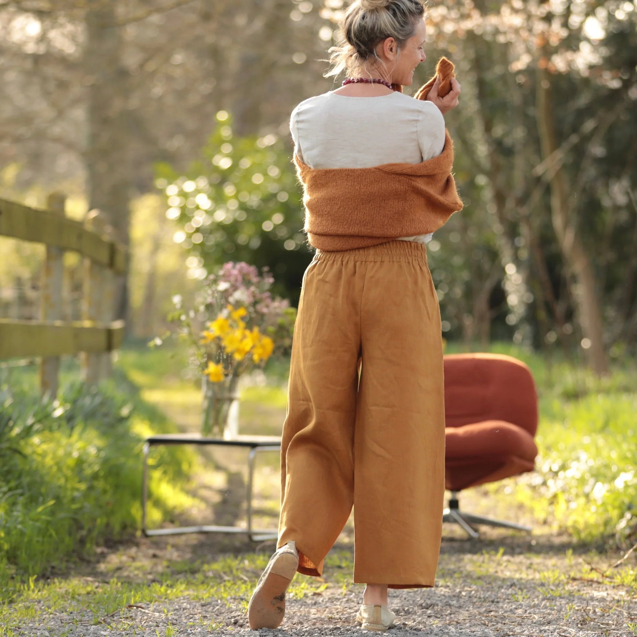 Pantalon Briac - lin ocre - Image 8