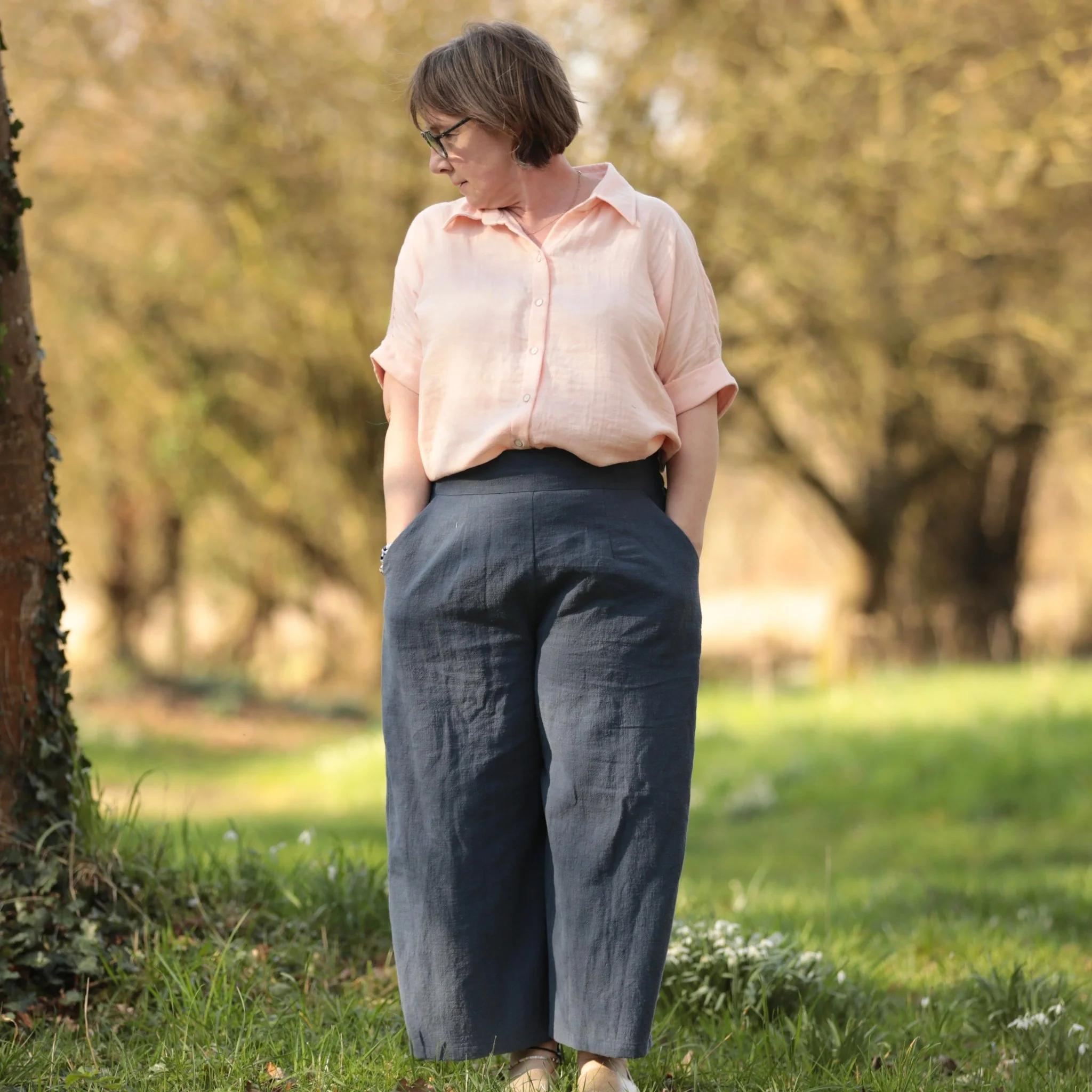 Pantalon Briac - lin rose fushia - Image 11