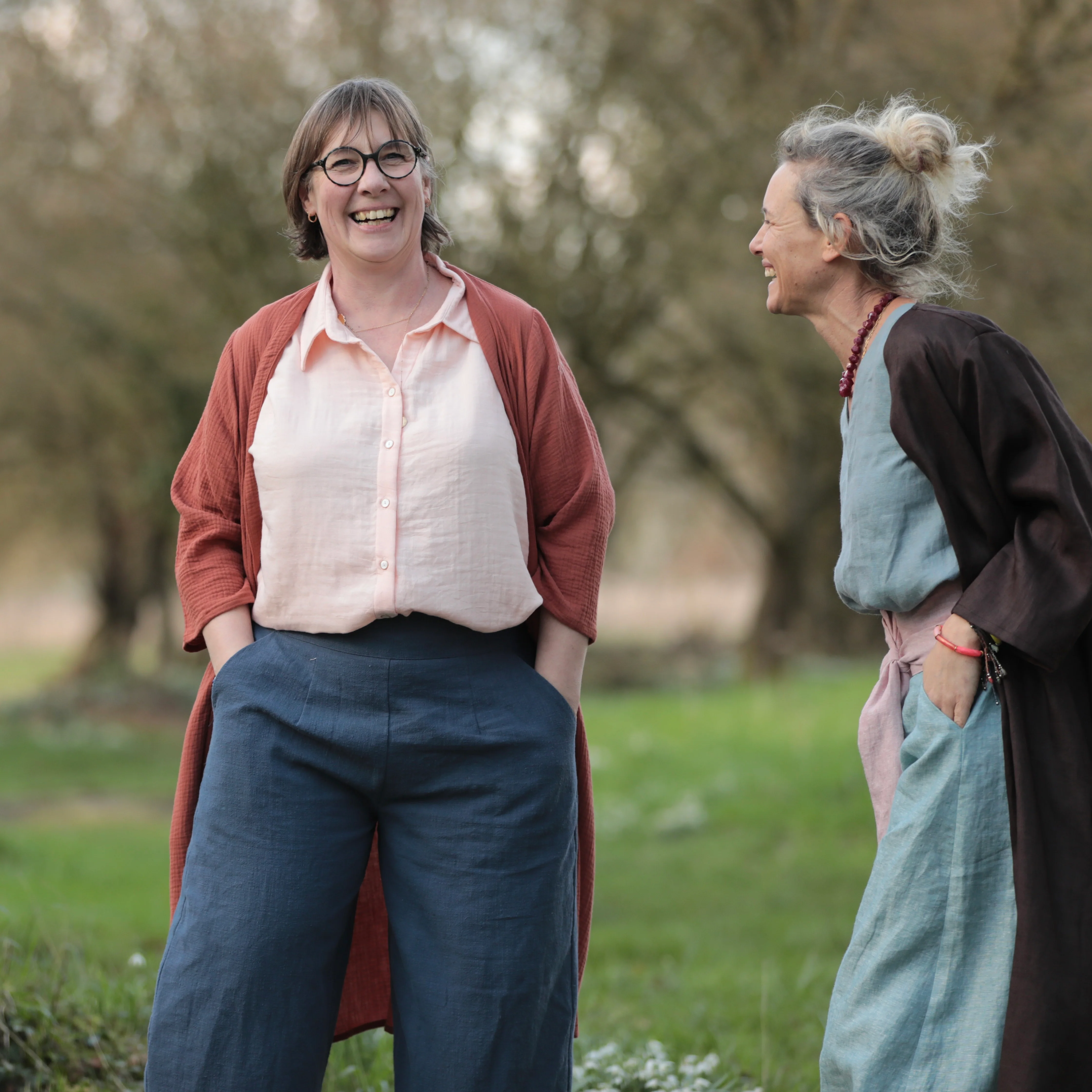 Pantalon Briac - lin stone wash Brume d’Azur - Image 18