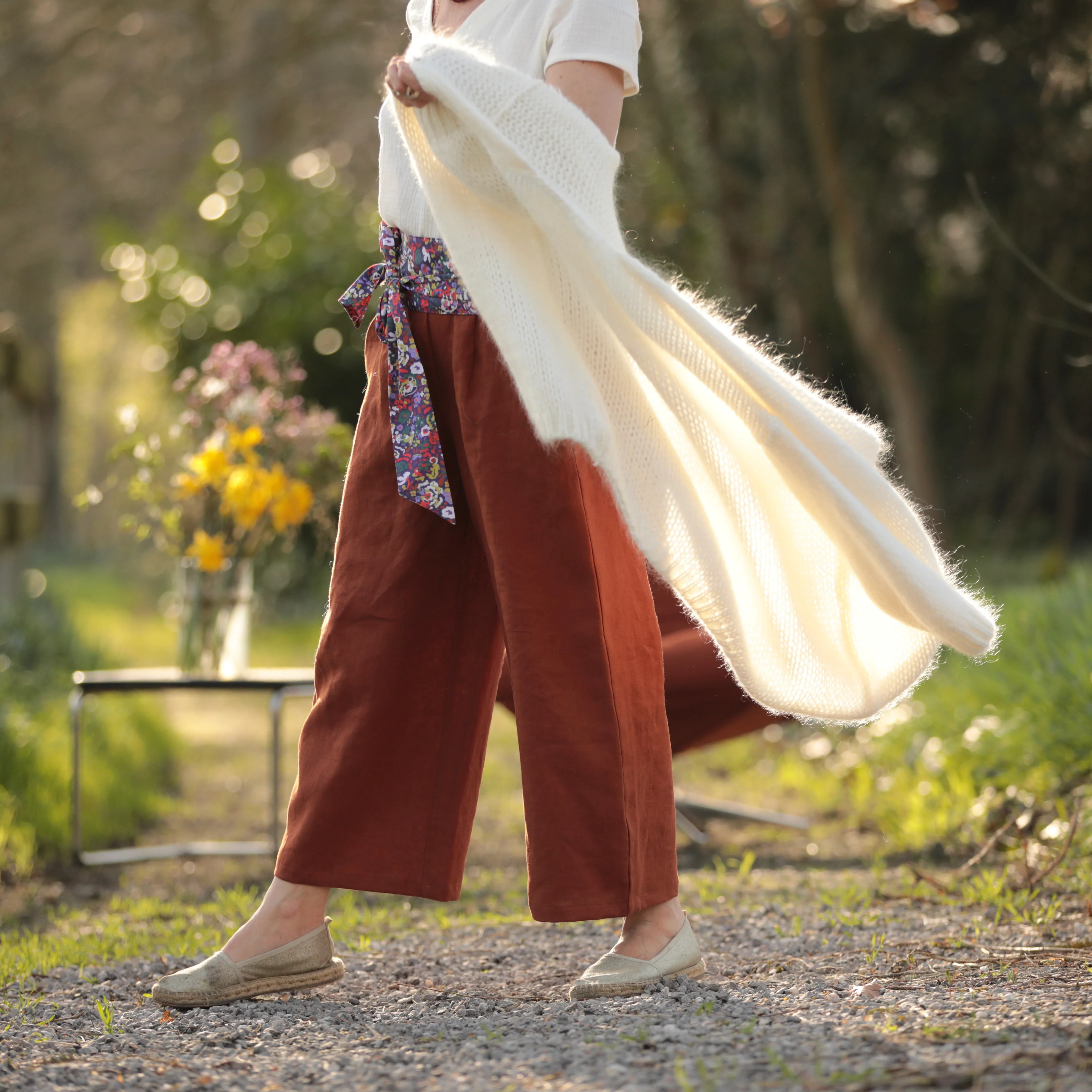 Pantalon Briac - lin terracotta - Image 9