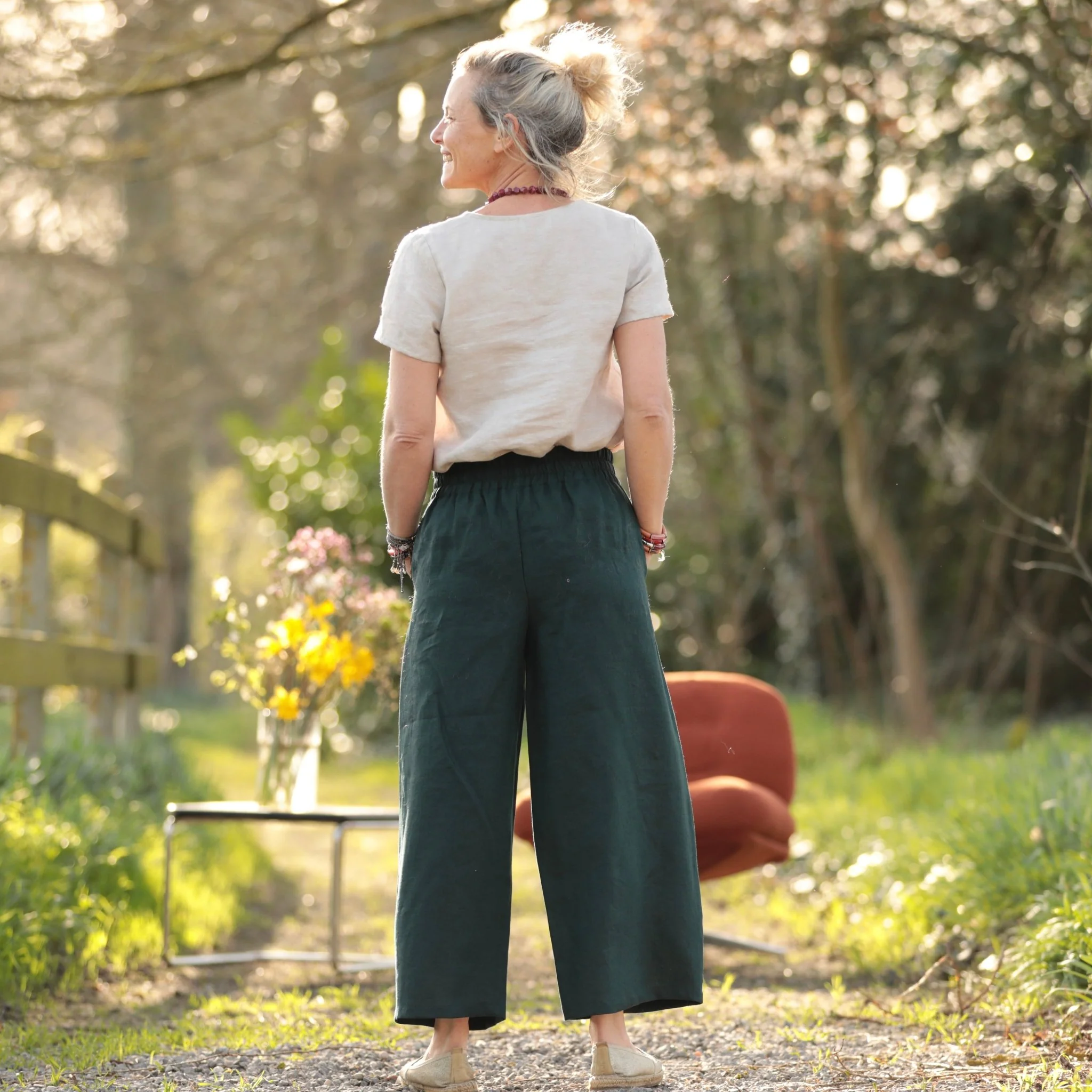 Pantalon Briac - lin vert anglais - Image 3