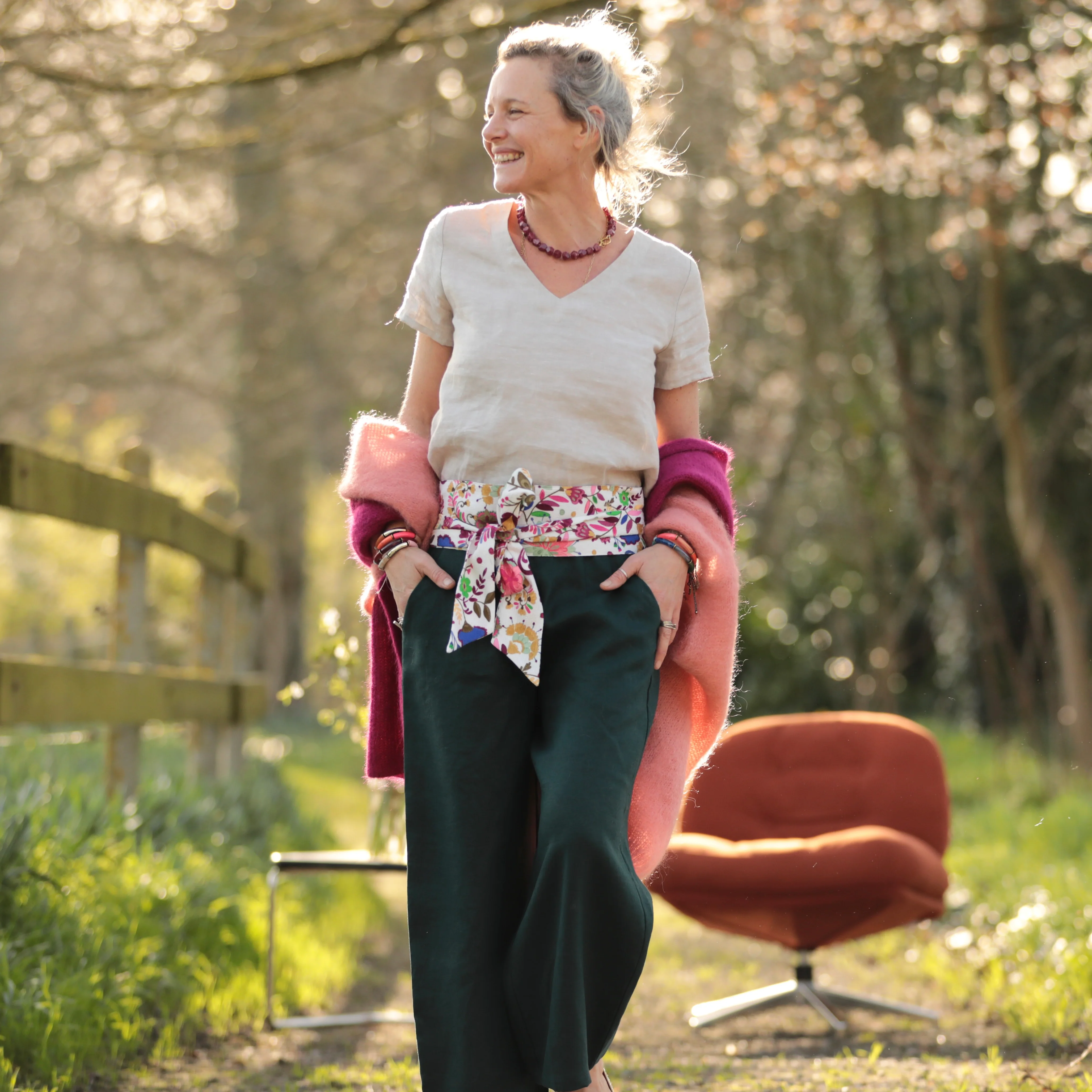 Pantalon Briac - lin vert anglais - Image 5