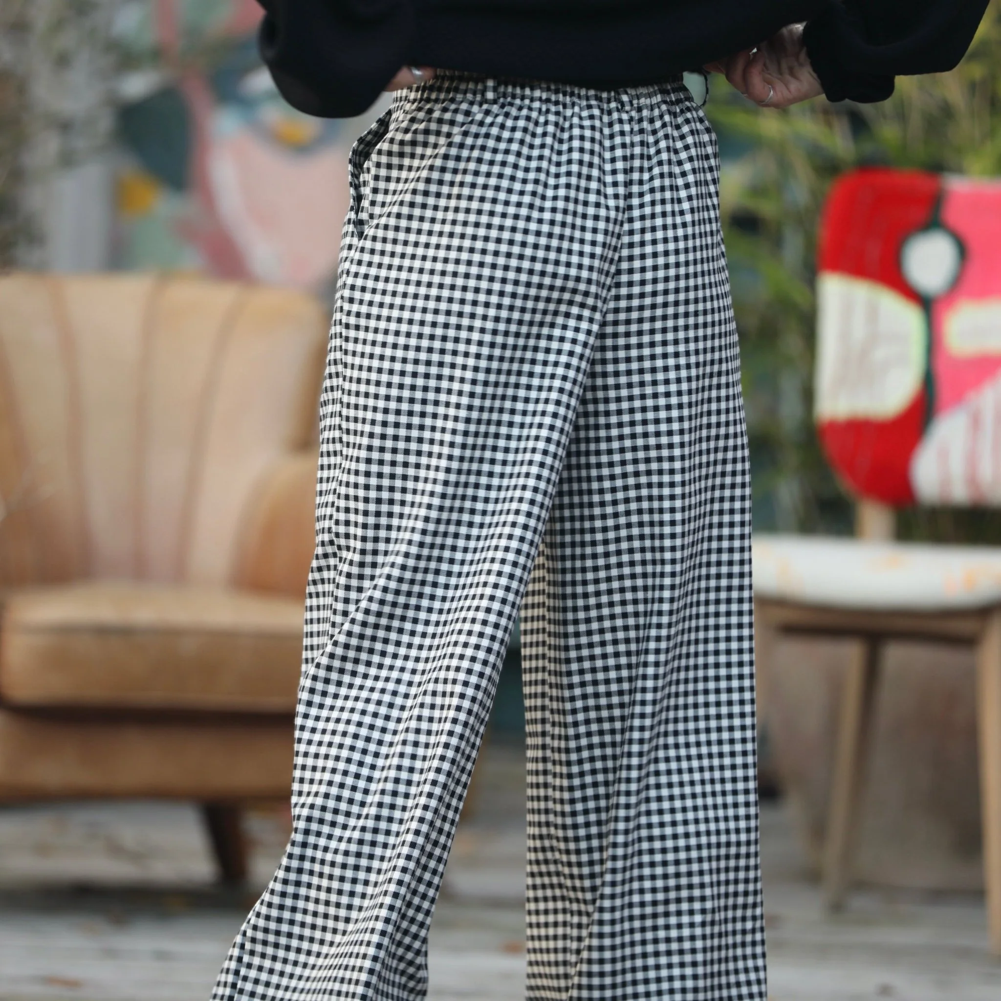 Pantalon Tom - Flanelle de coton vichy - Image 4