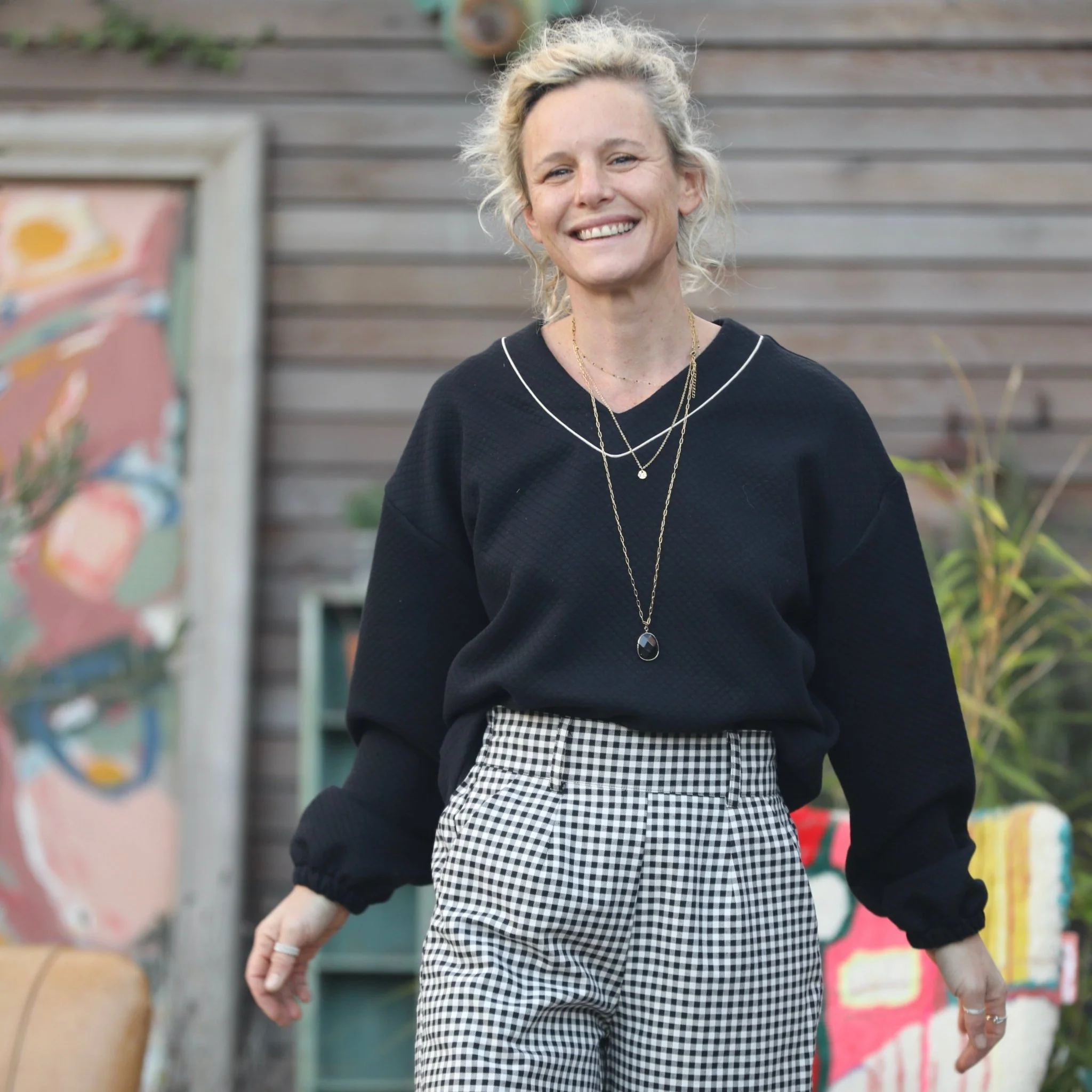 Pantalon Tom - Flanelle de coton vichy - Image 5