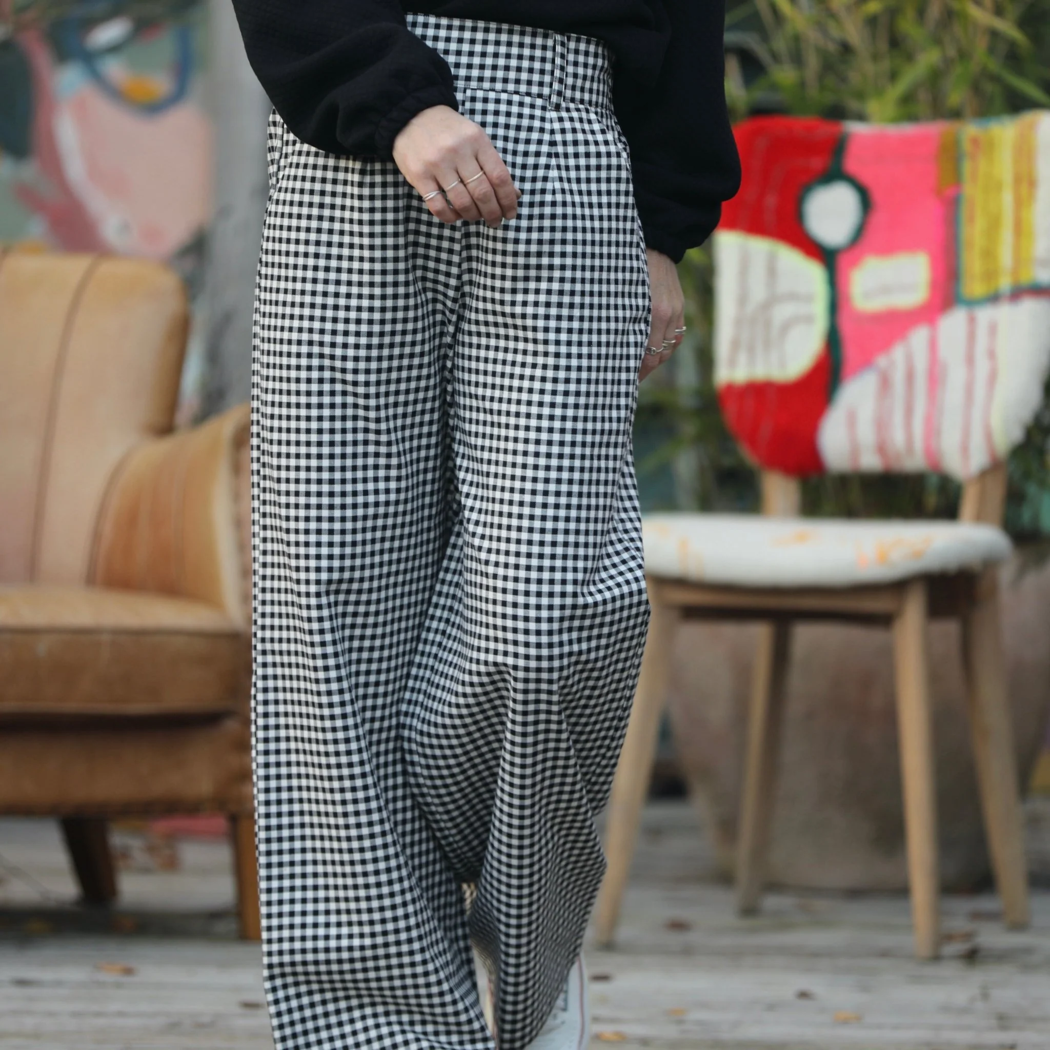 Pantalon Tom - Flanelle de coton vichy - Image 6