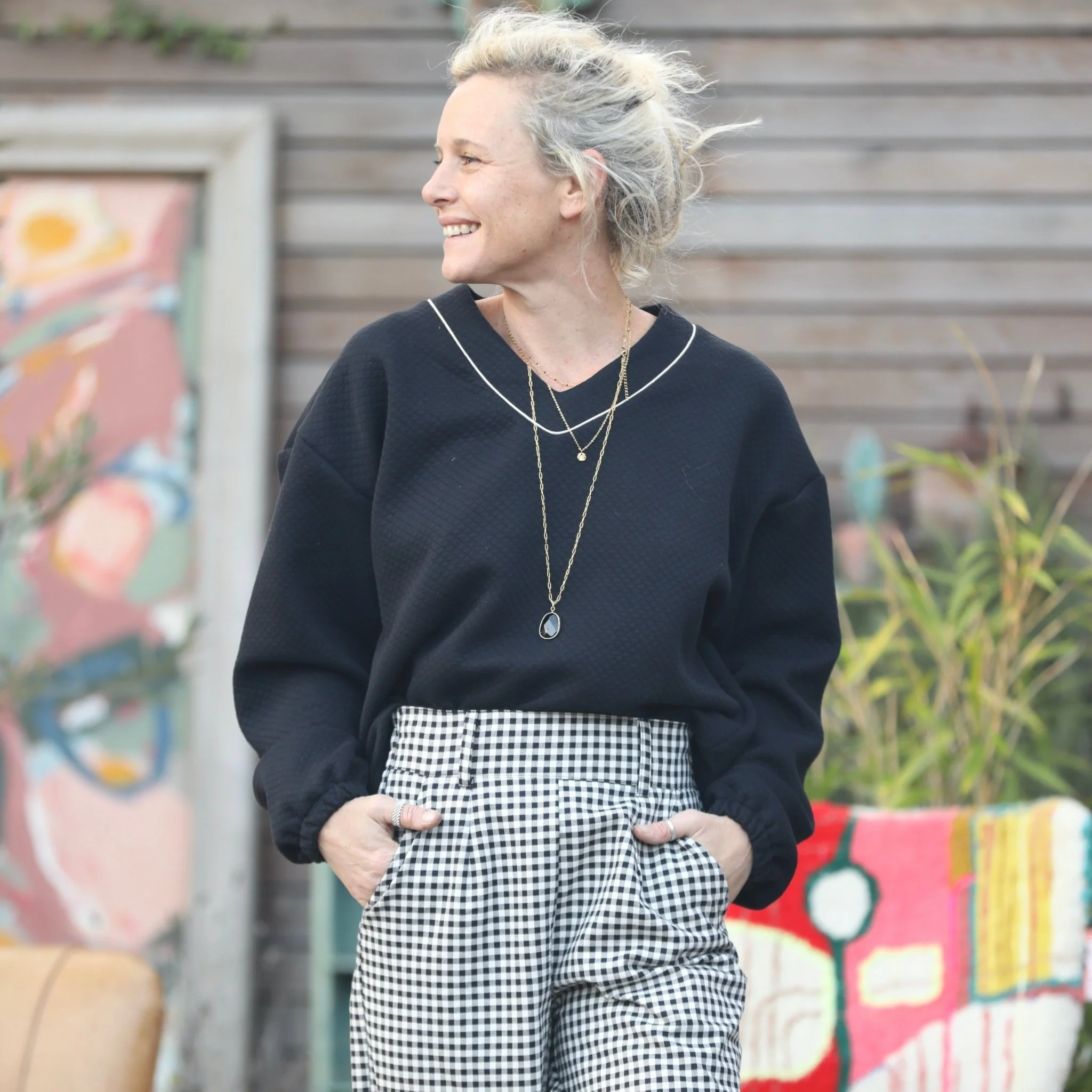 Pantalon Tom - Flanelle de coton vichy - Image 7