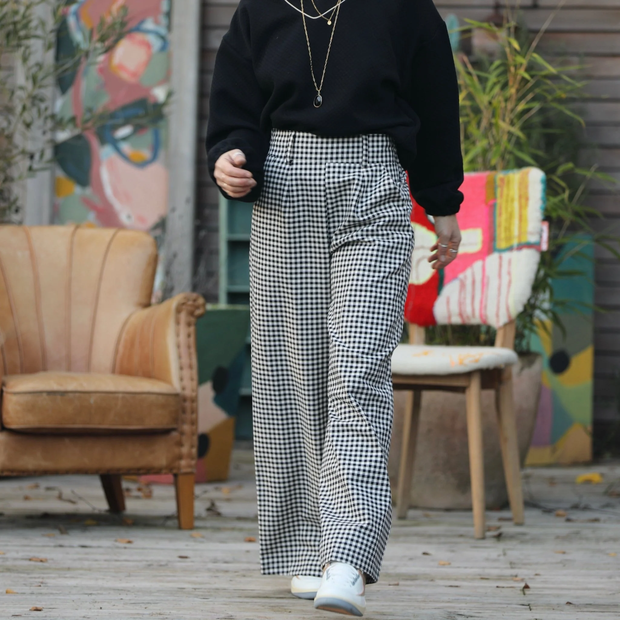 Pantalon Tom - Flanelle de coton vichy - Image 8