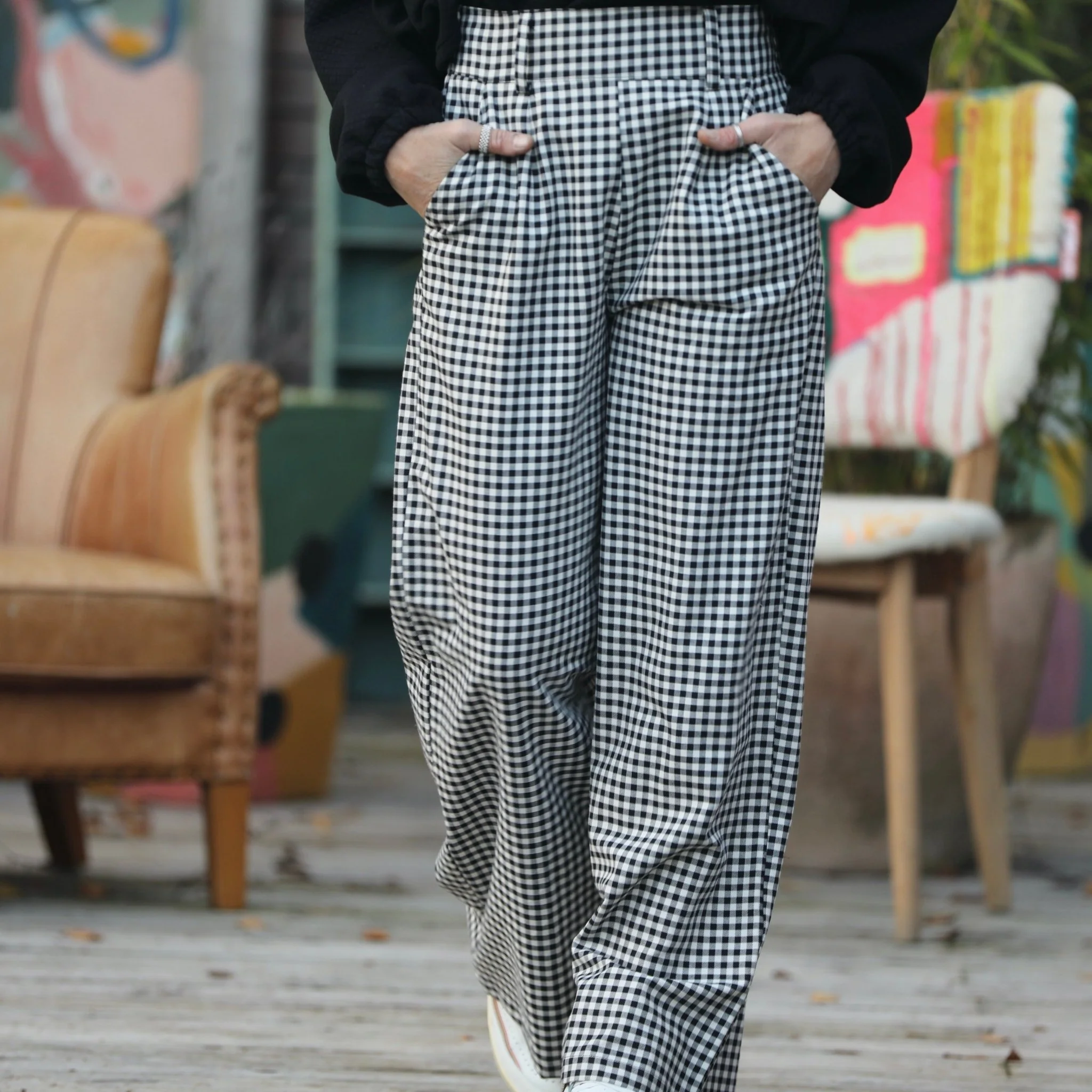 Pantalon Tom - Flanelle de coton vichy - Image 9