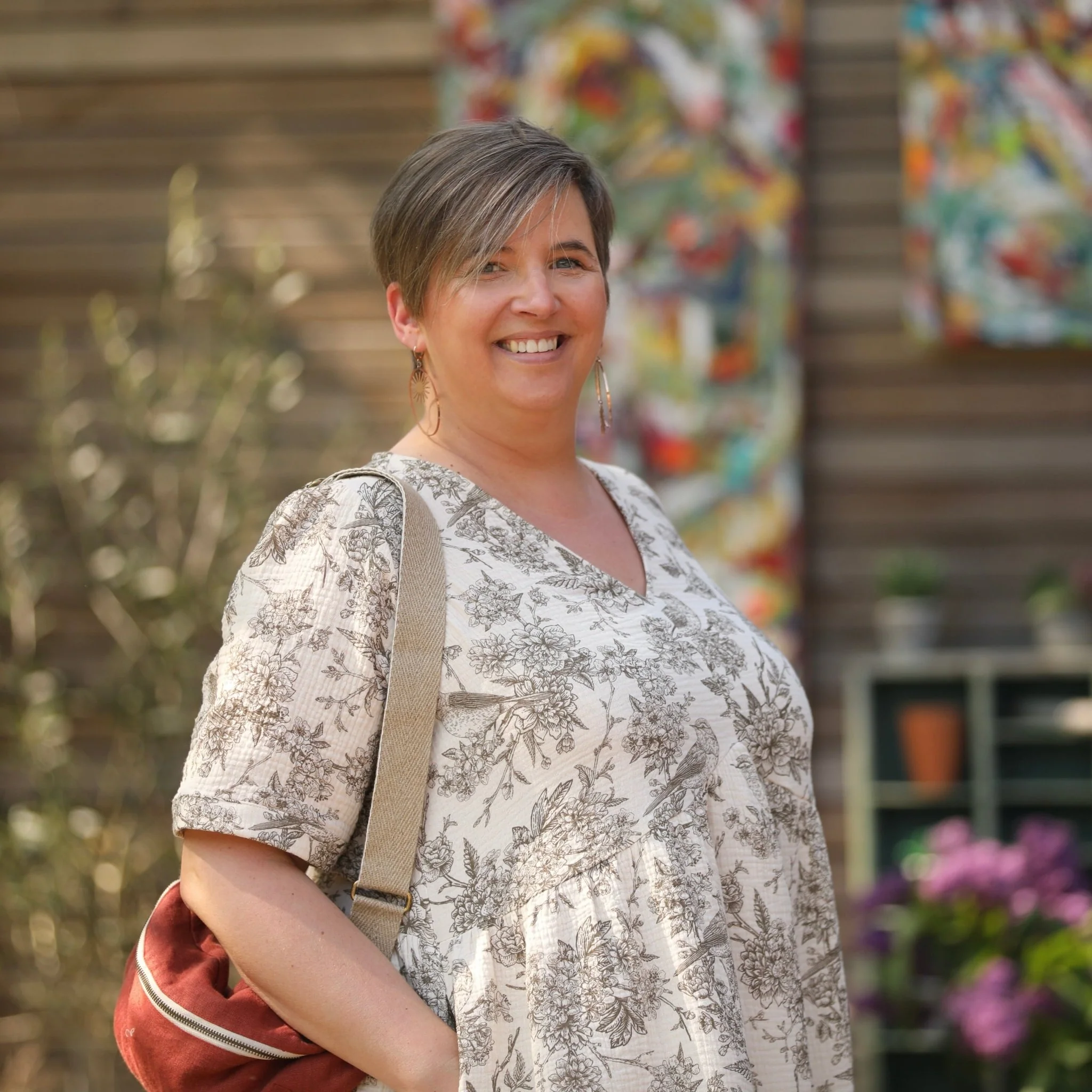 Robe Edonie - lin rouge cerise - Image 9