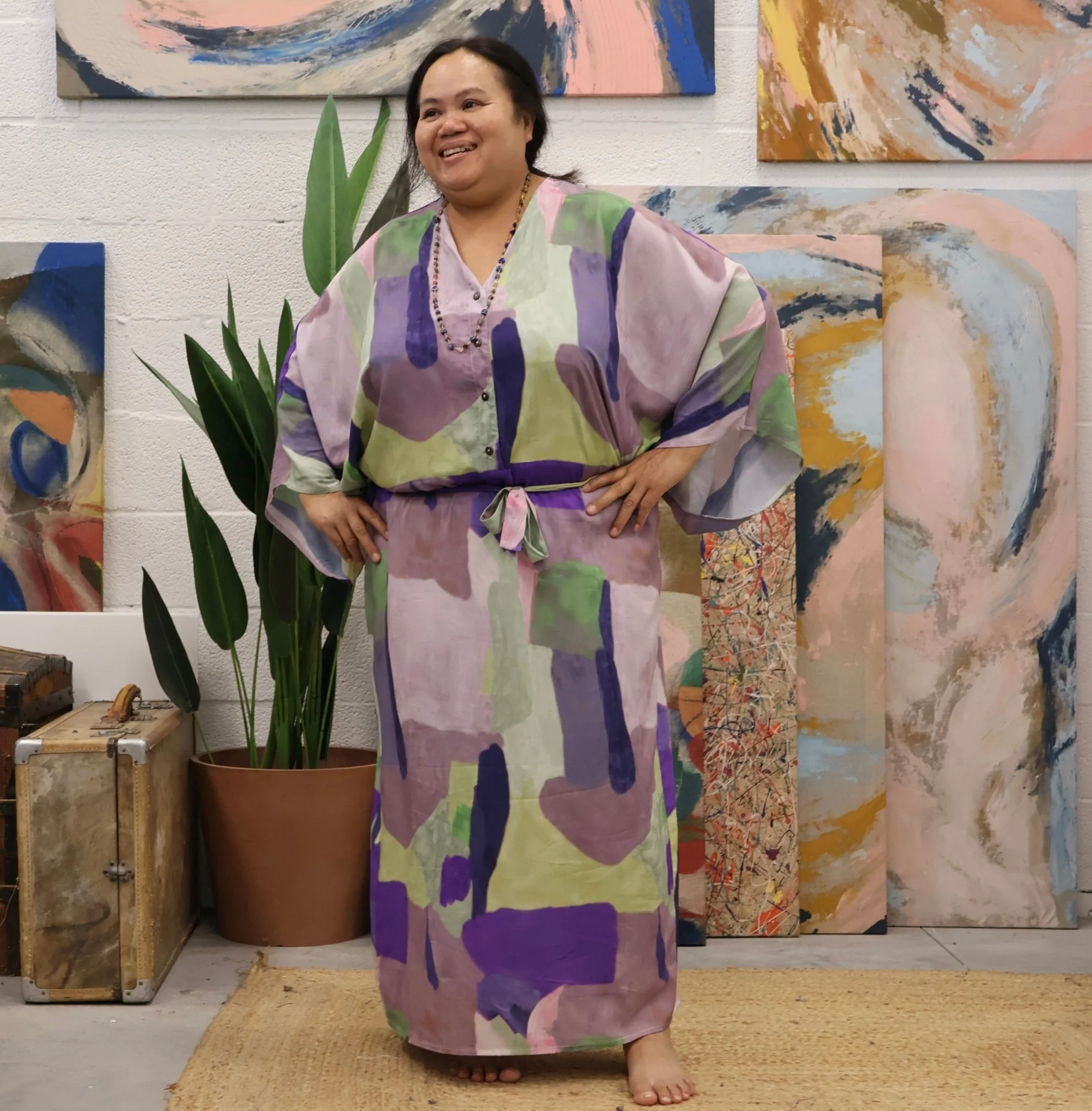 Robe Xiou lin bleu navy - Image 9