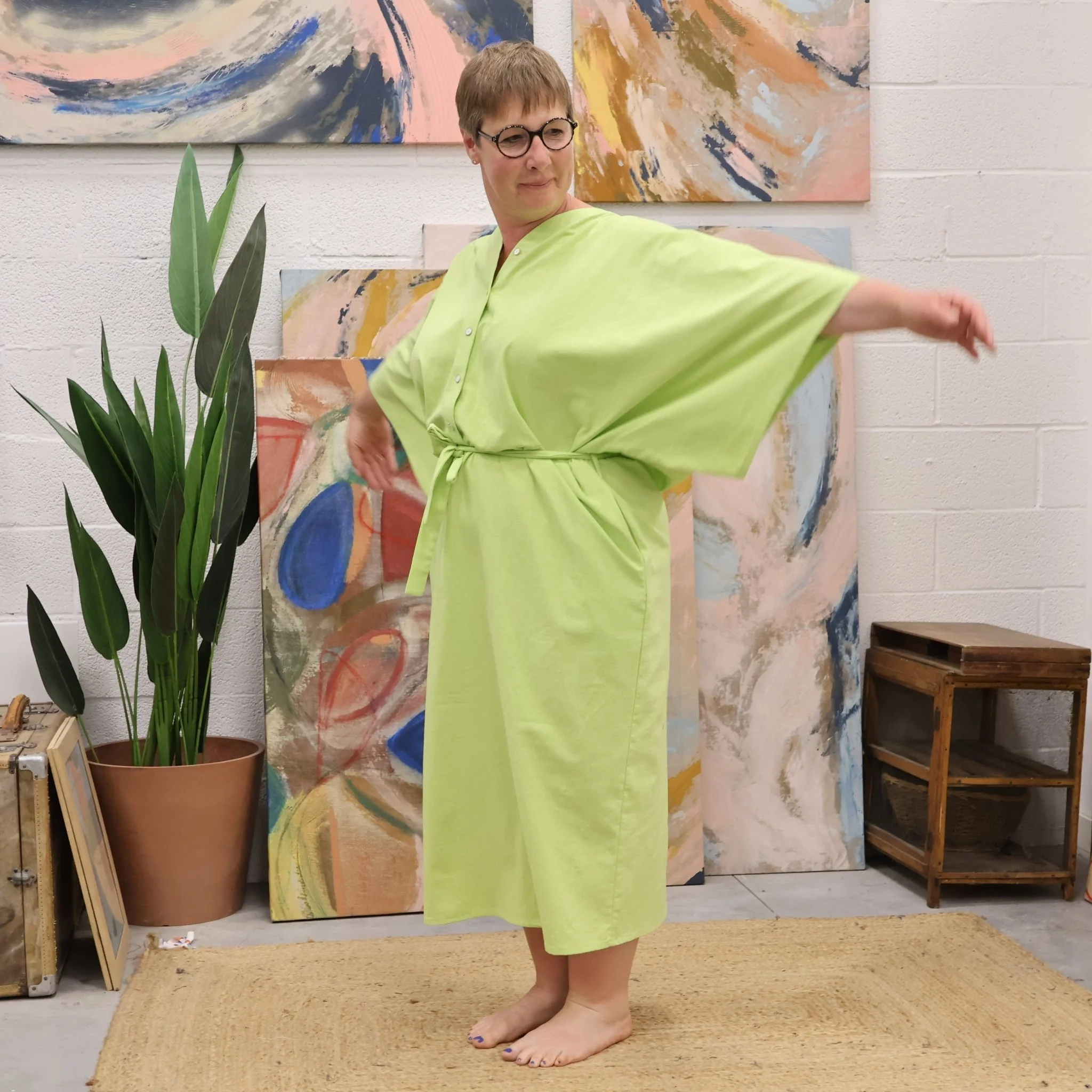 Robe Xiou viscose canard - Image 9