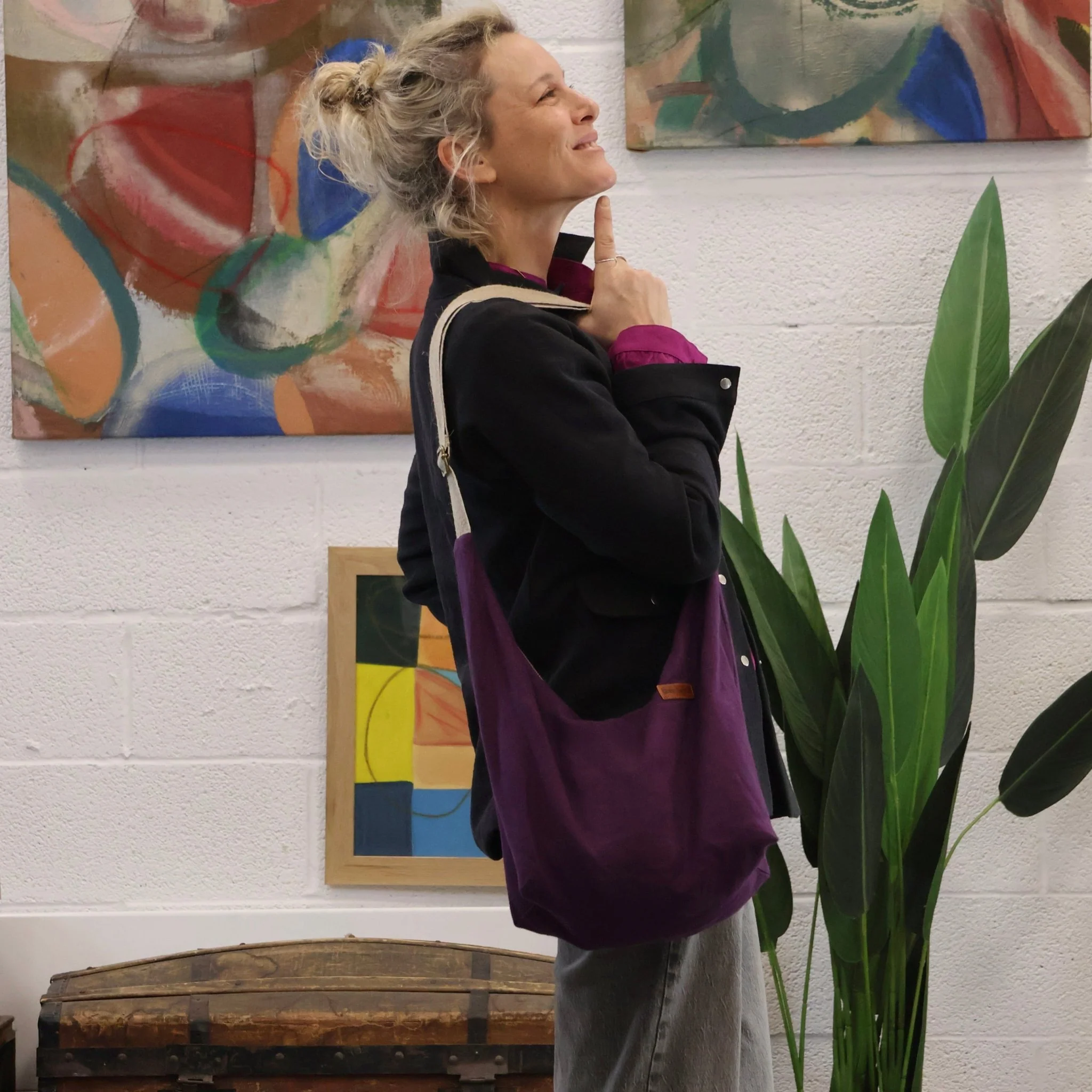 Sac Maud lin lilas - Image 6